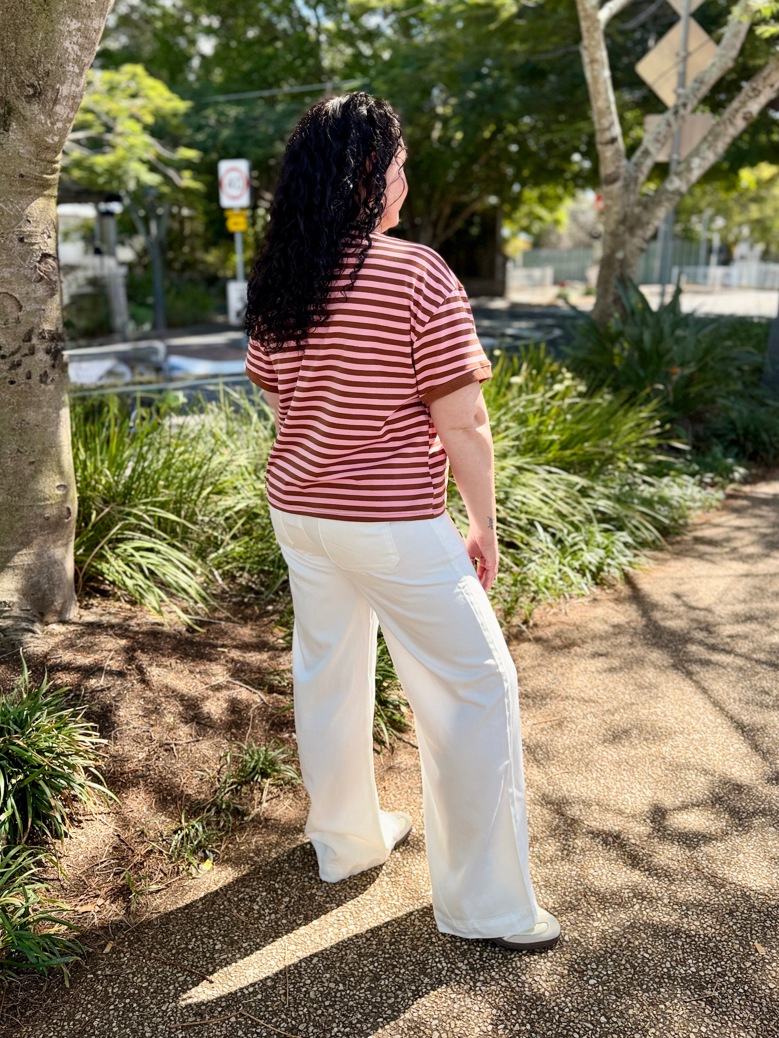Nina Tencel Jean - White