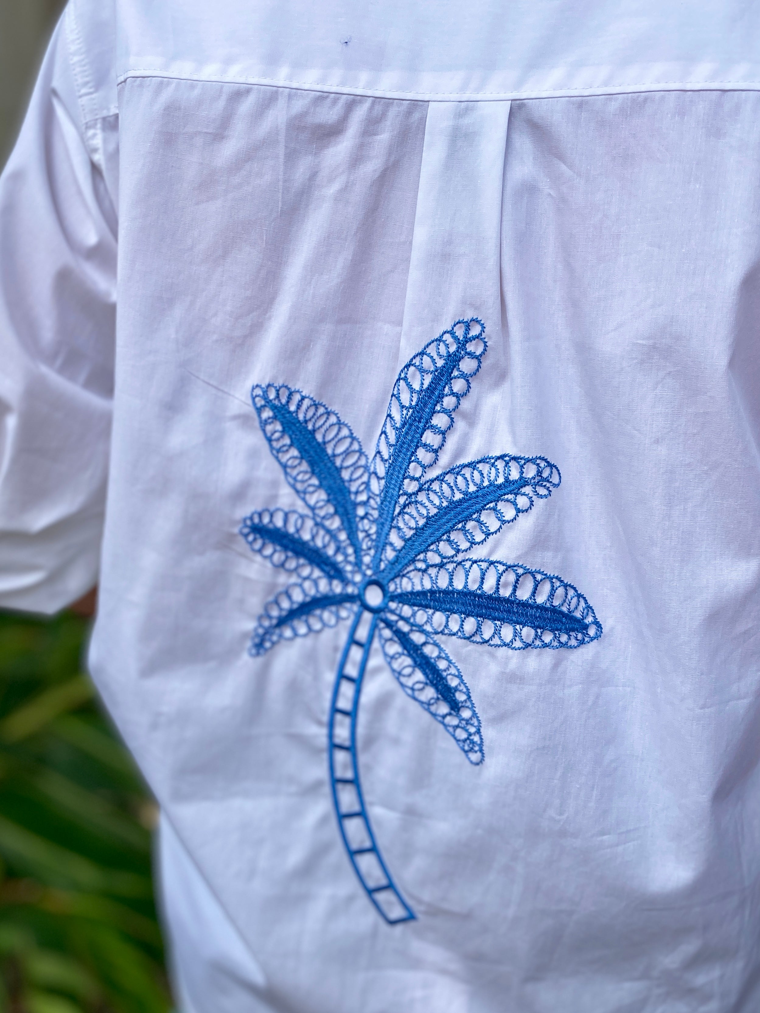 Alannah Shirt – White/Blue