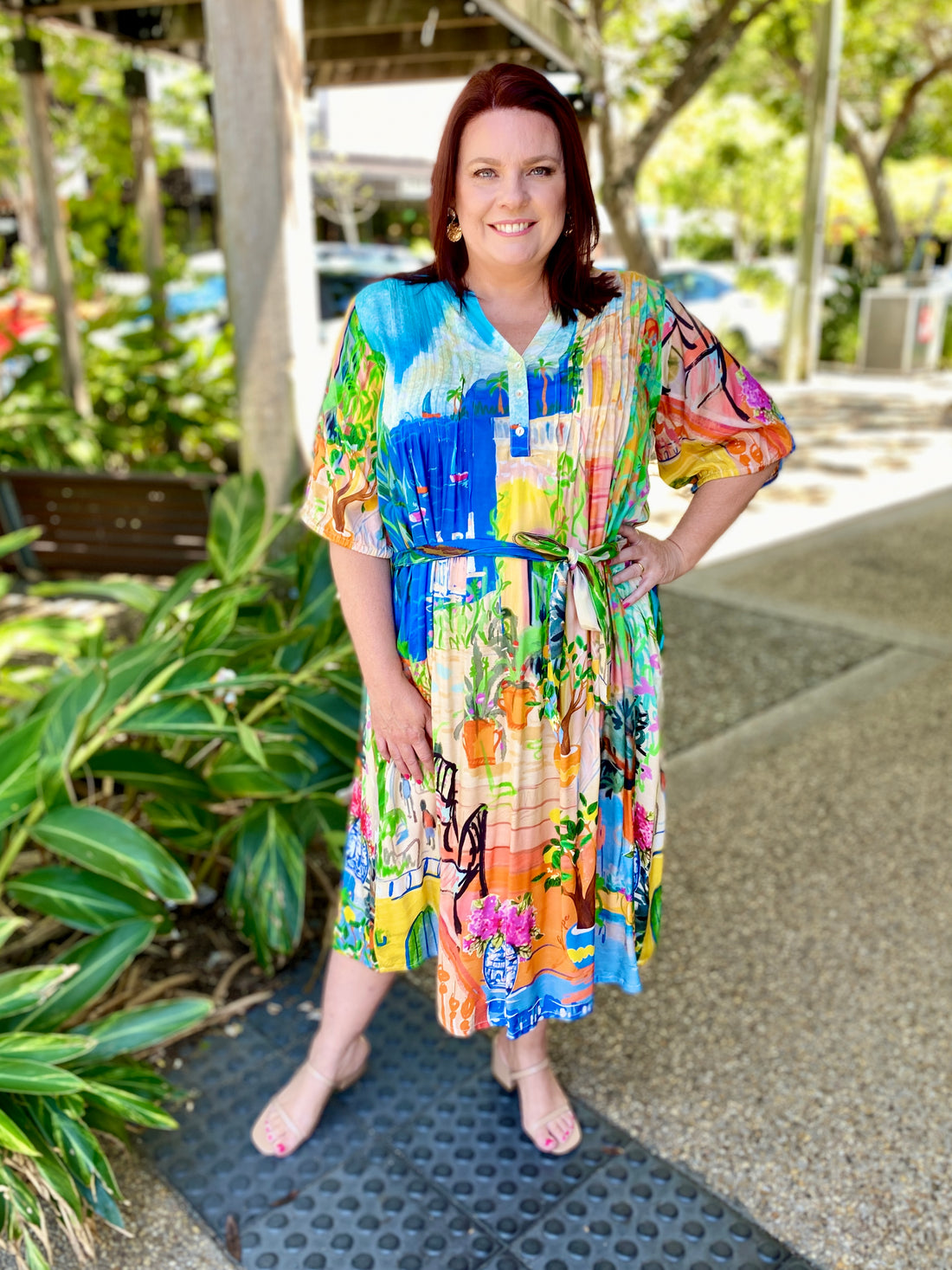 Sardinia Tie Waist Dress