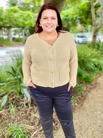 Milford Cardigan – Gold