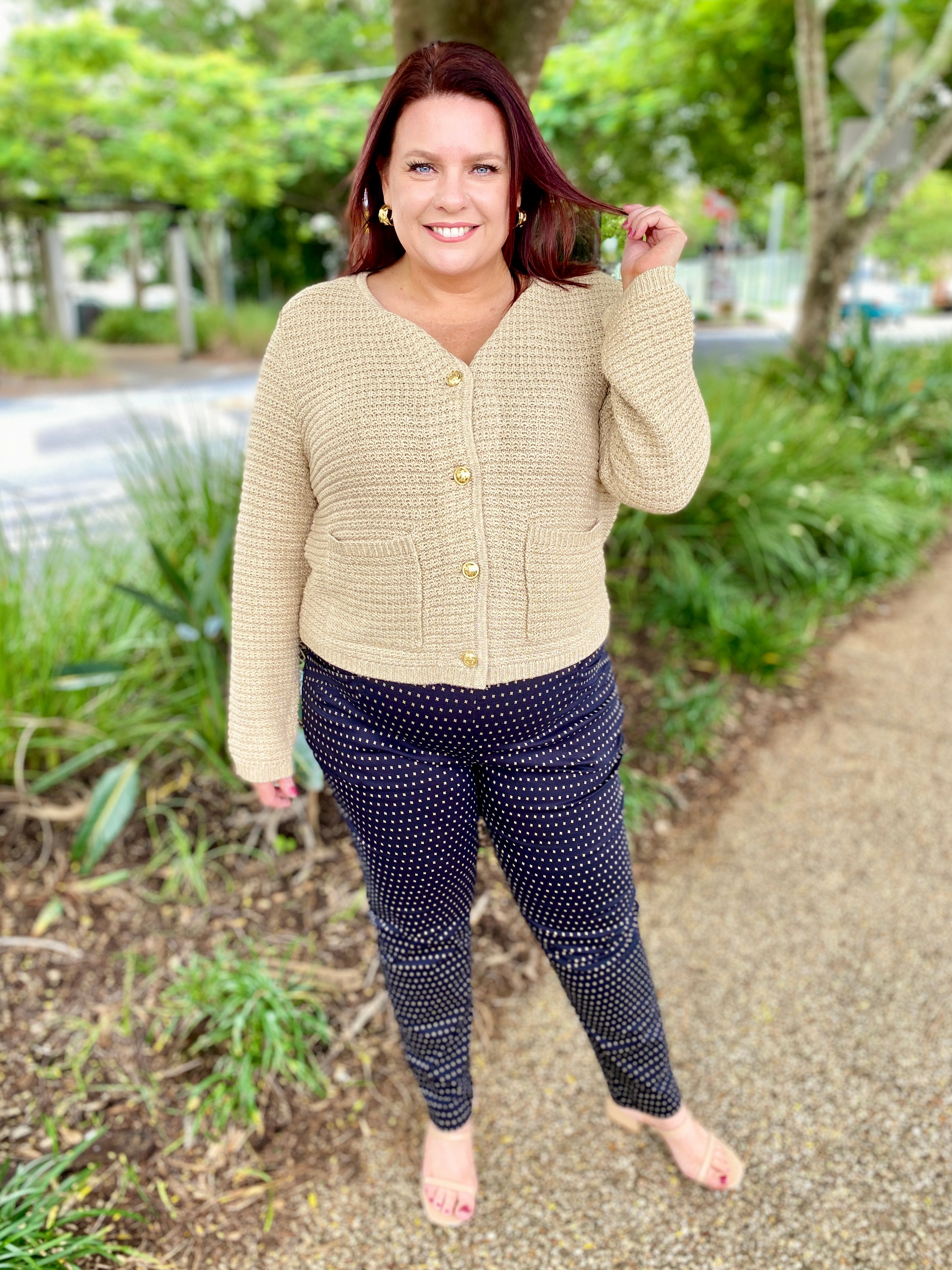 Milford Cardigan – Gold