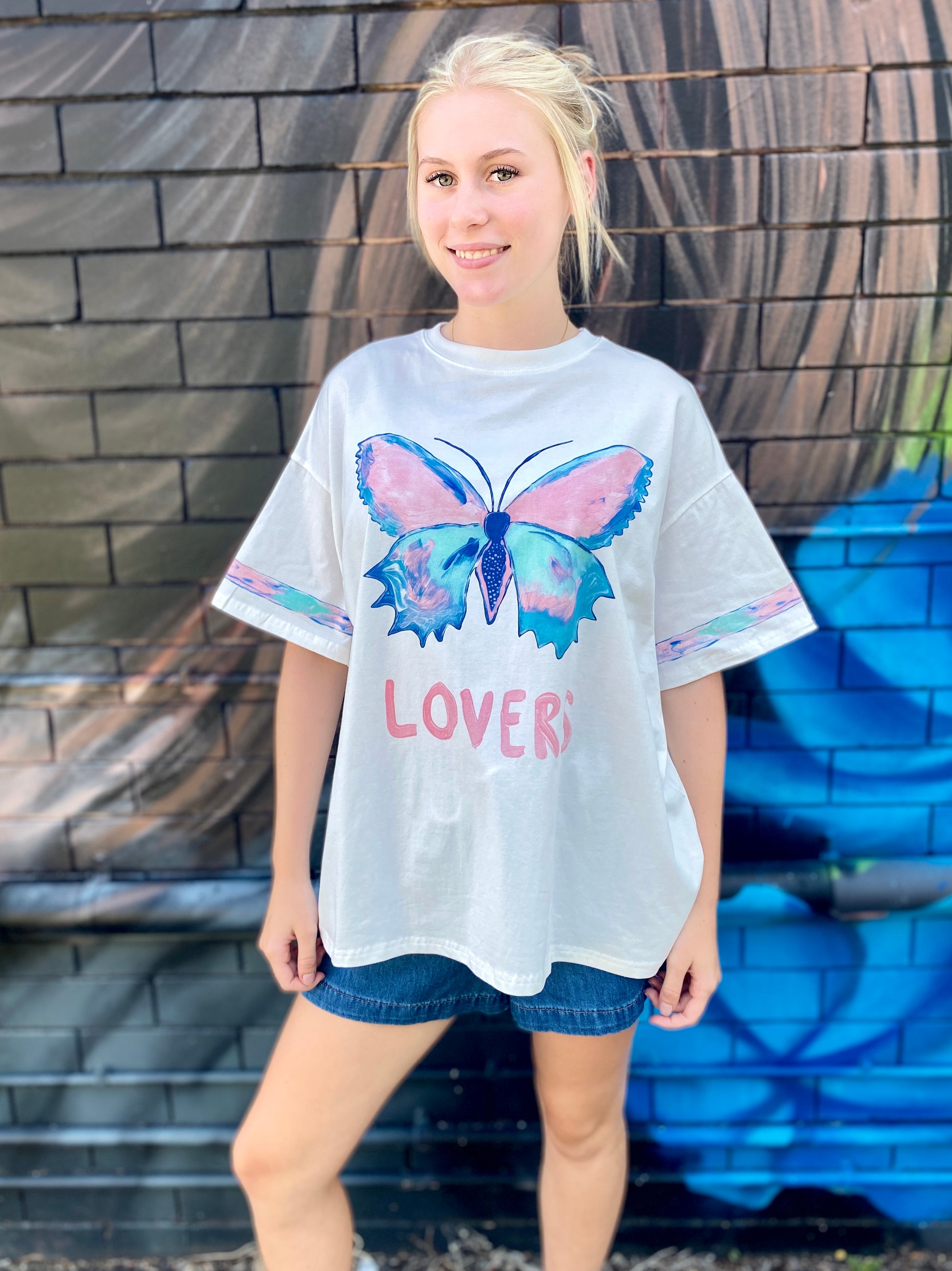 Butterfly Lovers Tee – White