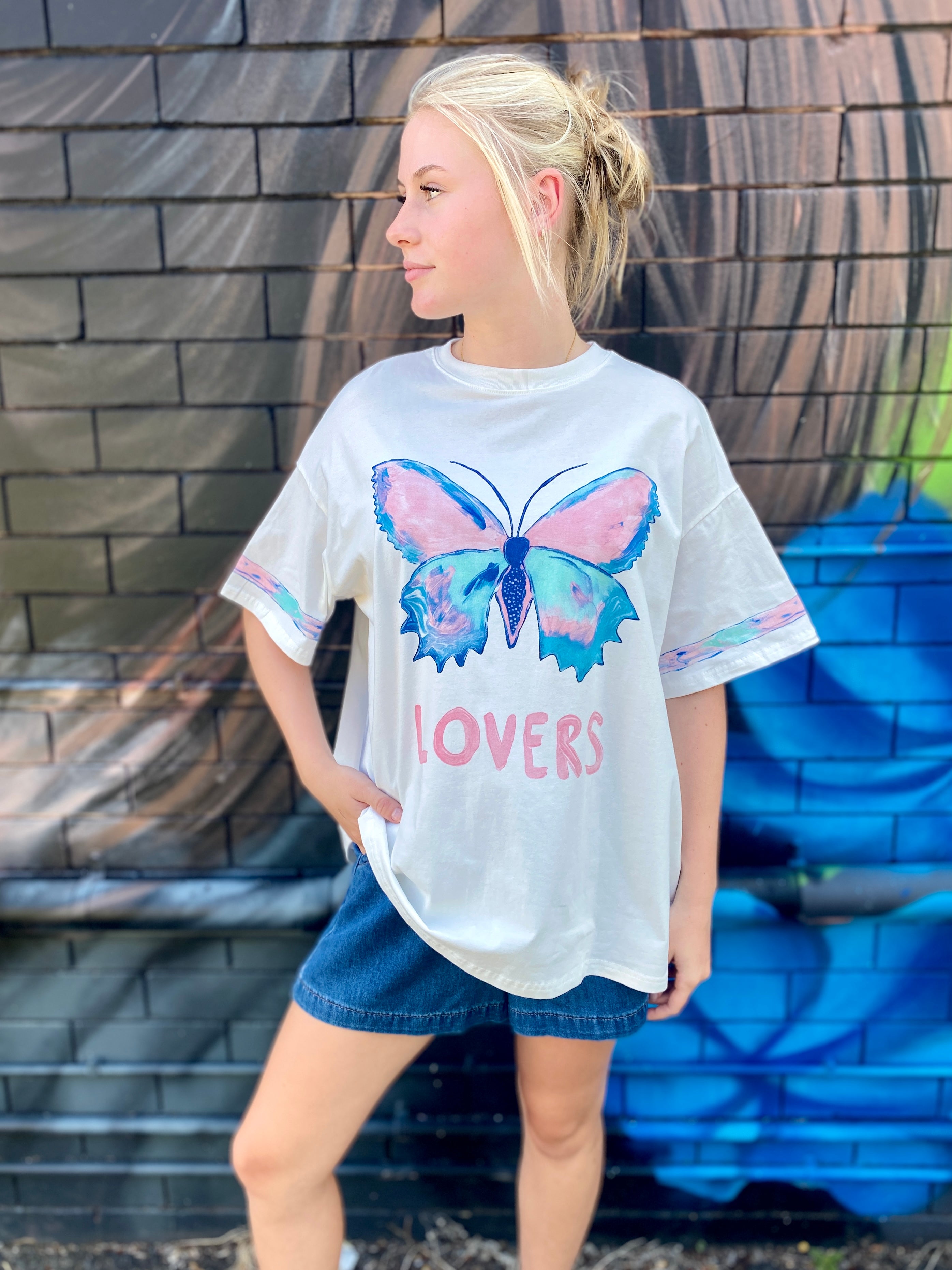 Butterfly Lovers Tee – White