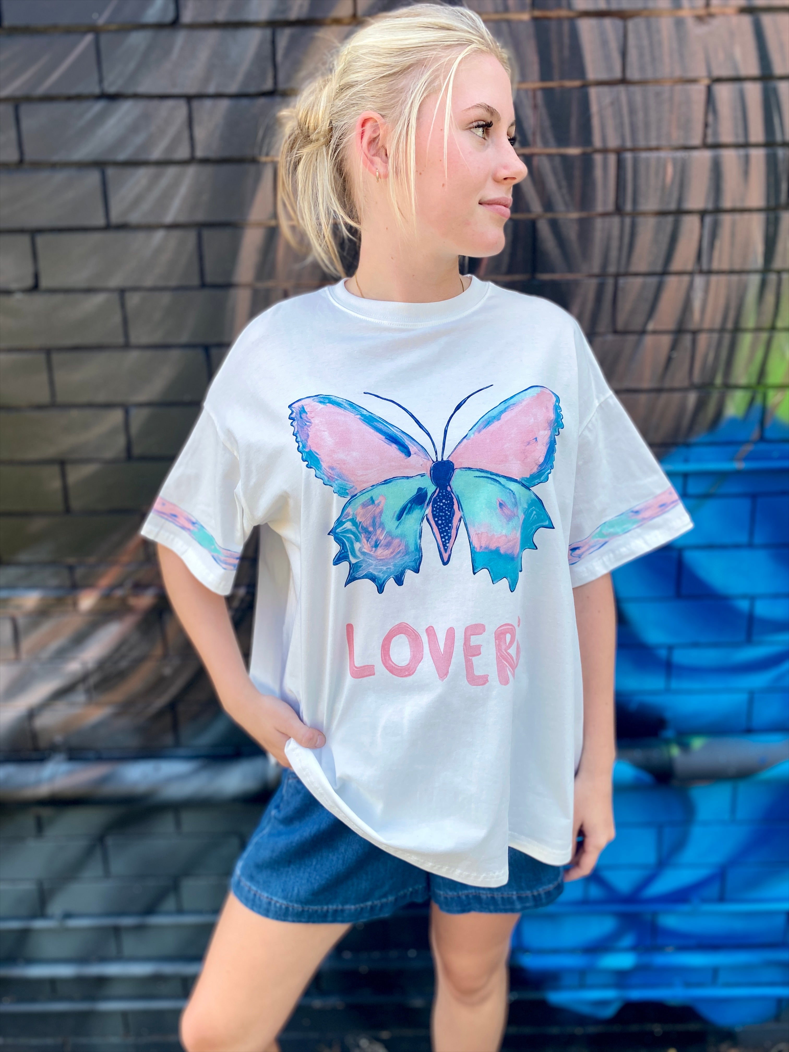 Butterfly Lovers Tee – White