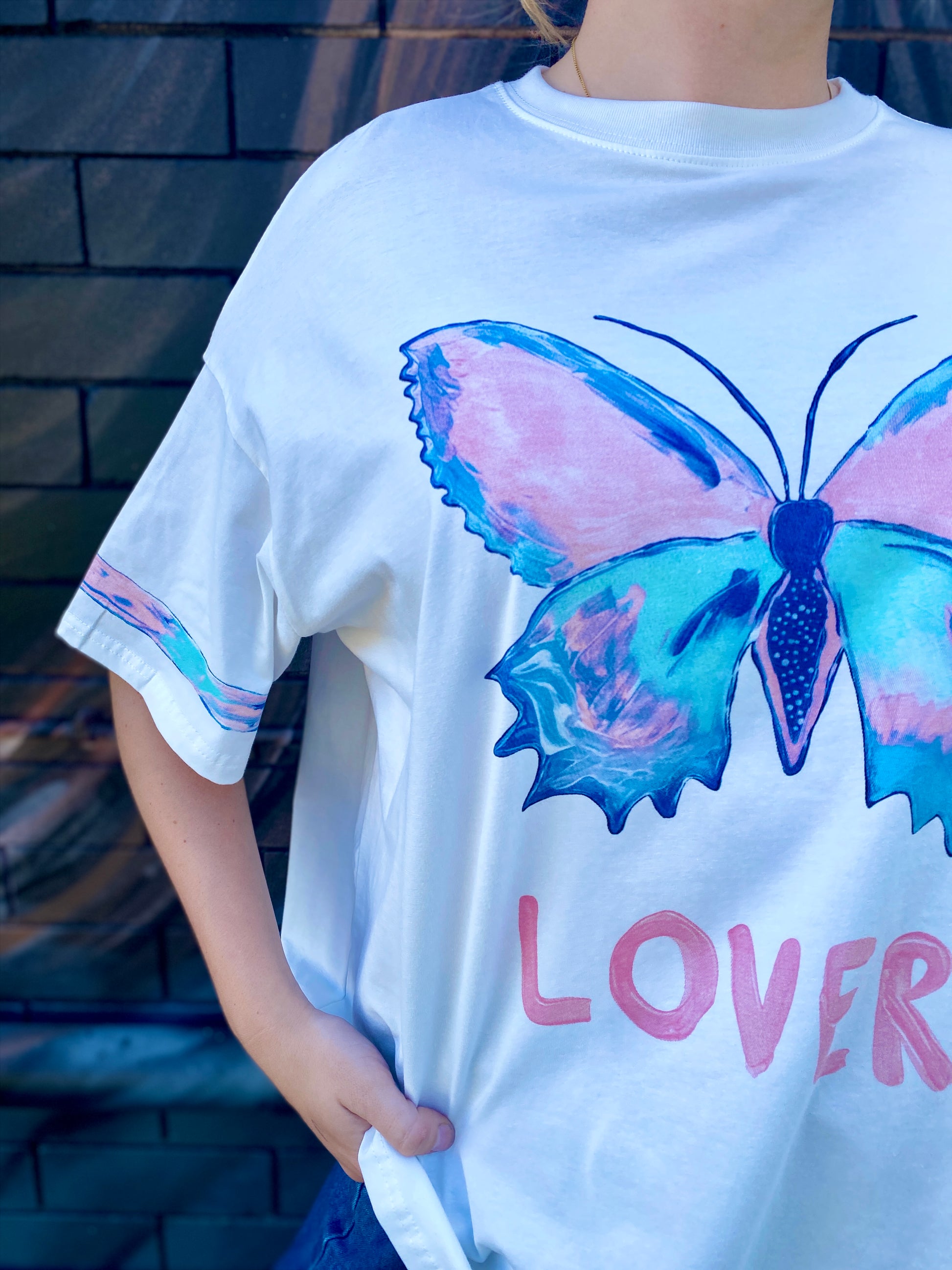 Butterfly Lovers Tee – White