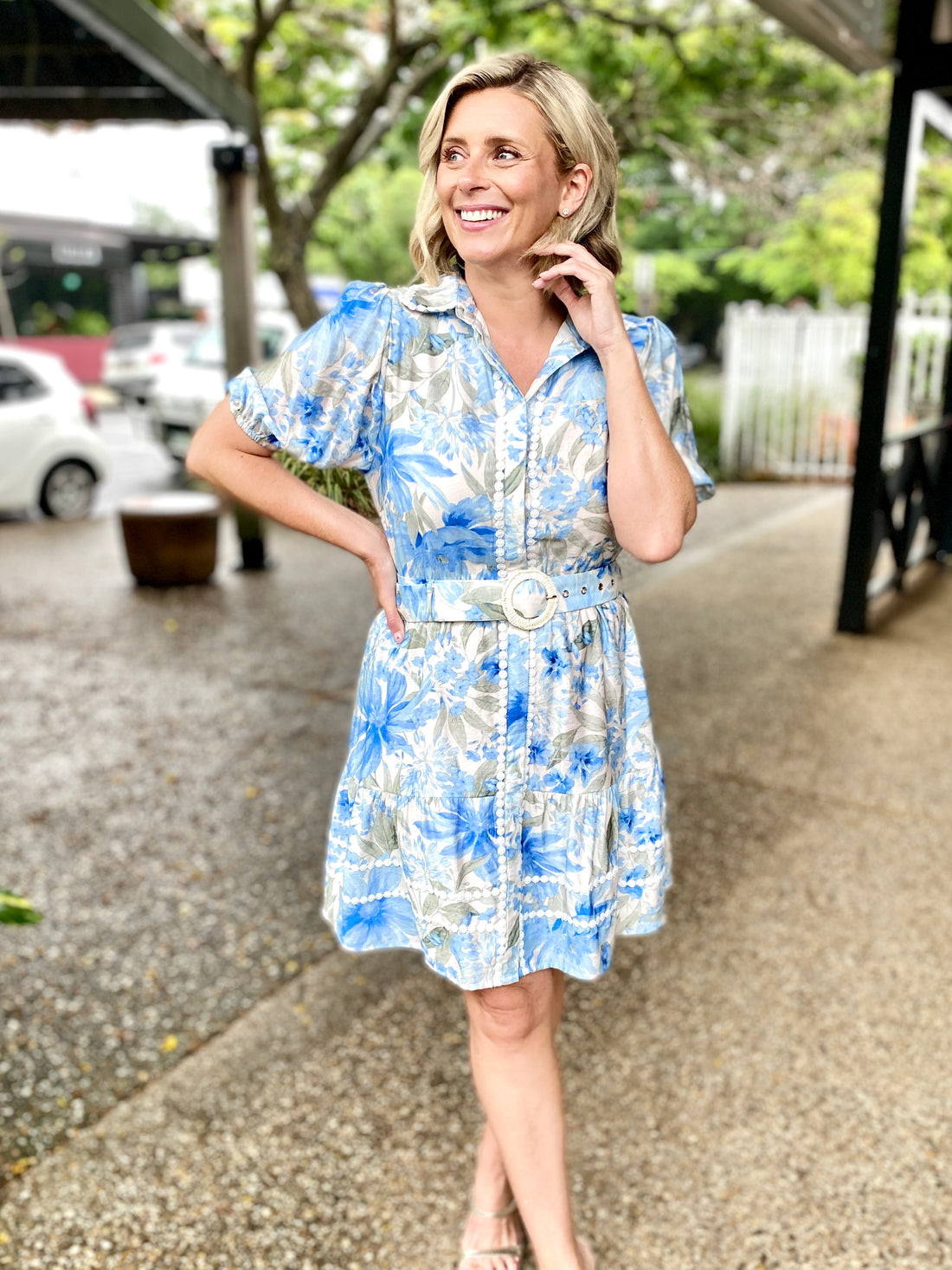 Tamera Mini Dress – Bluebell