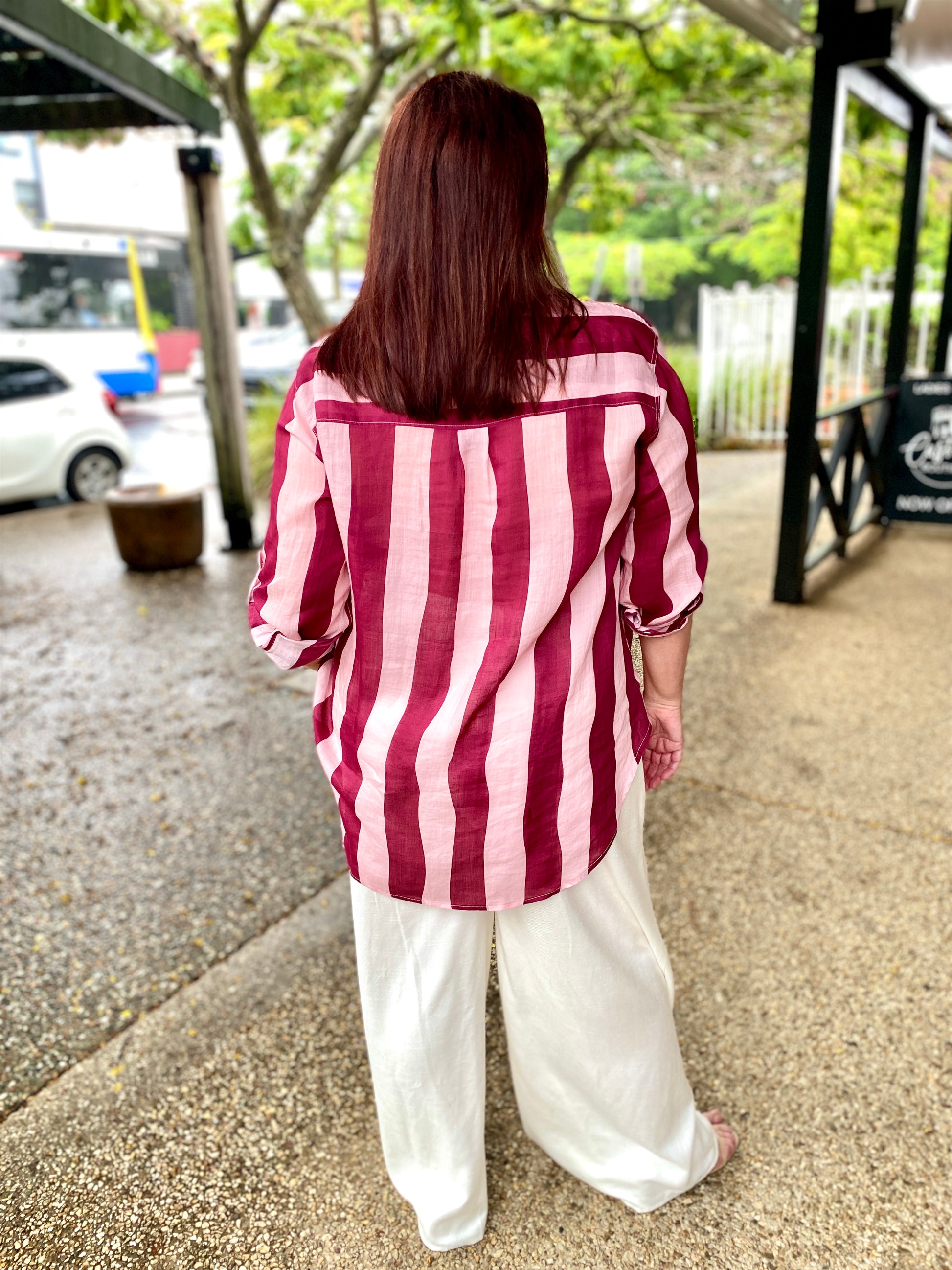 Raven Shirt – Burg/Pink