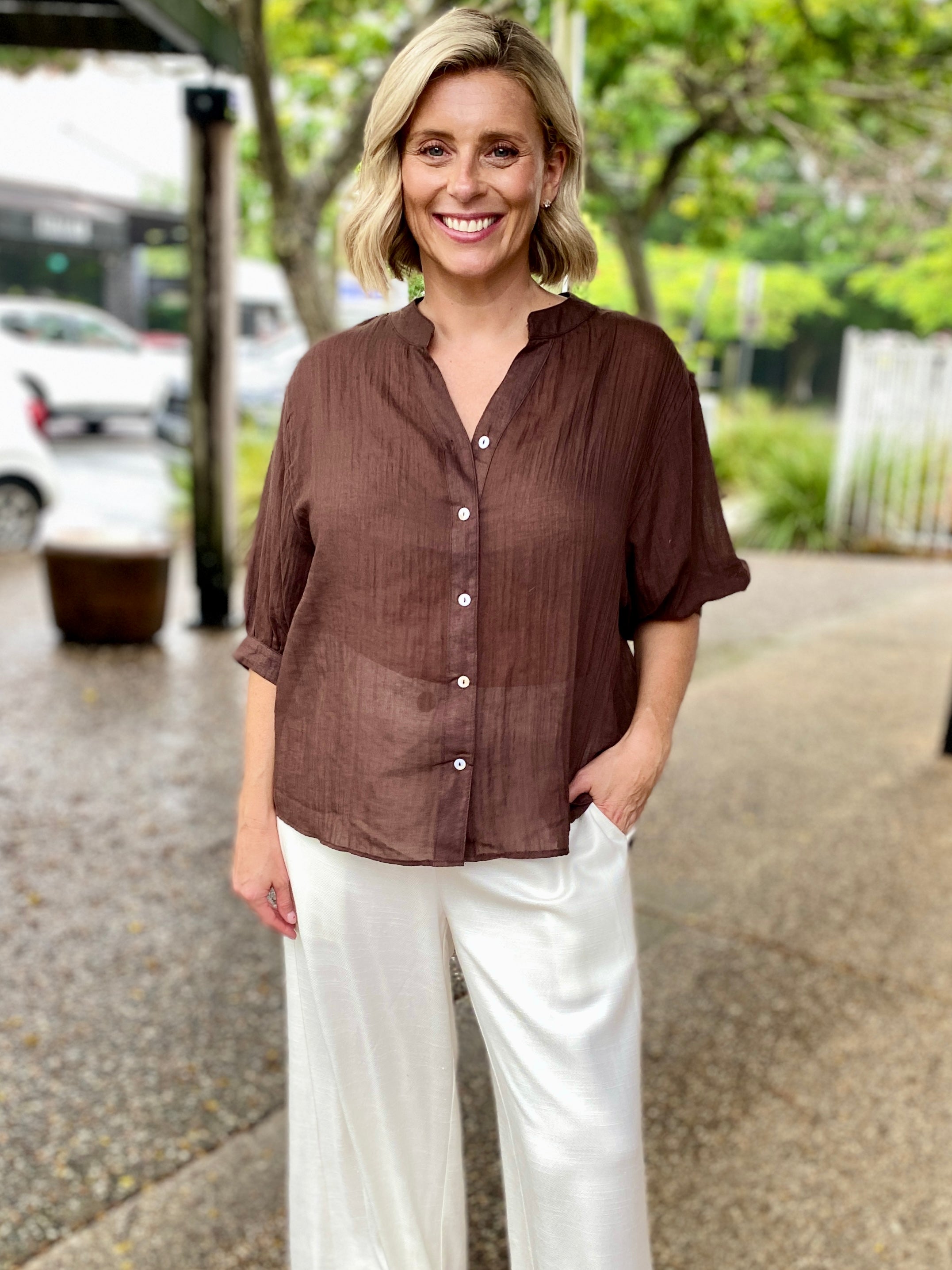 Jada Shirt – Choc
