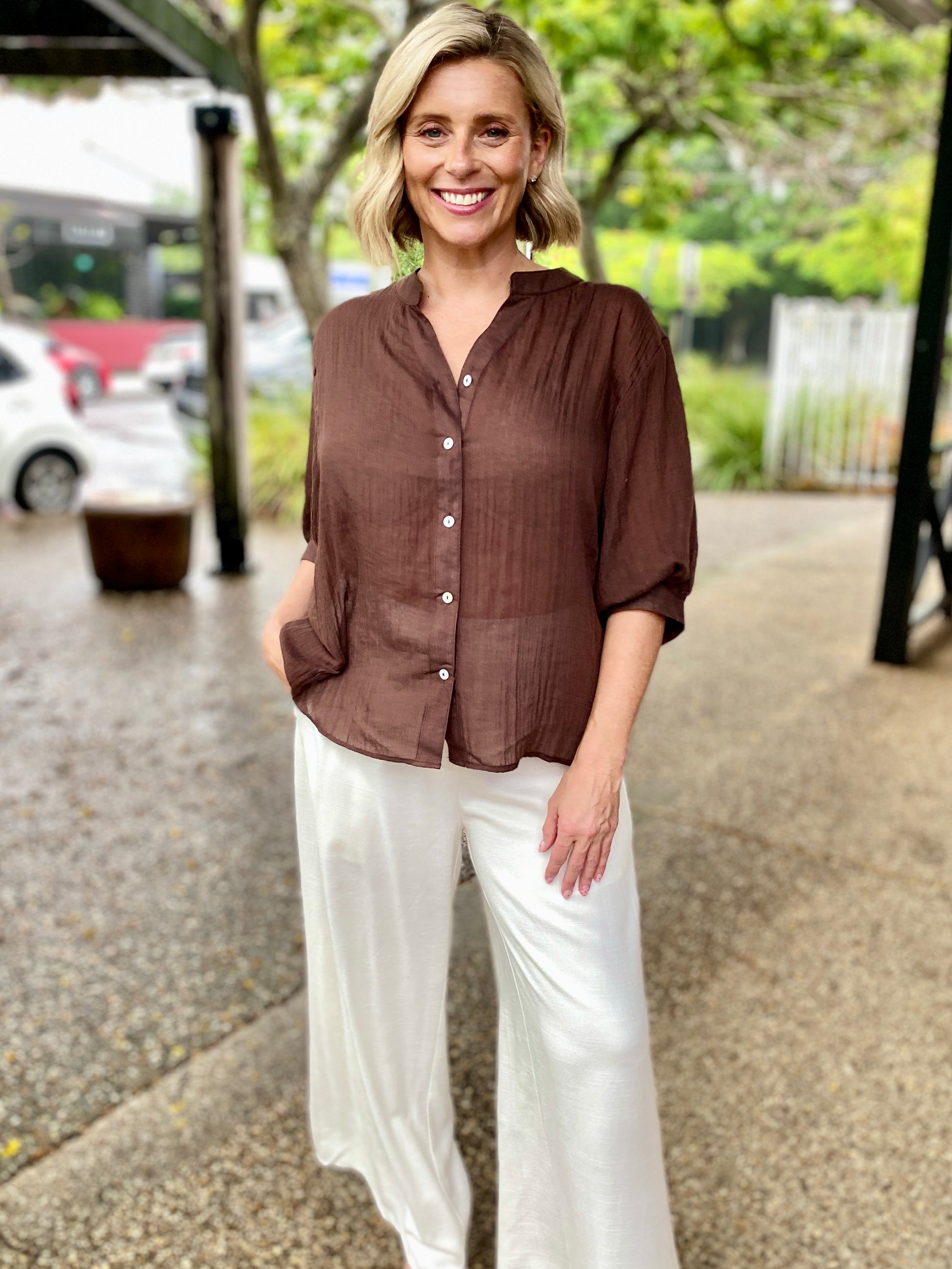 Jada Shirt – Choc