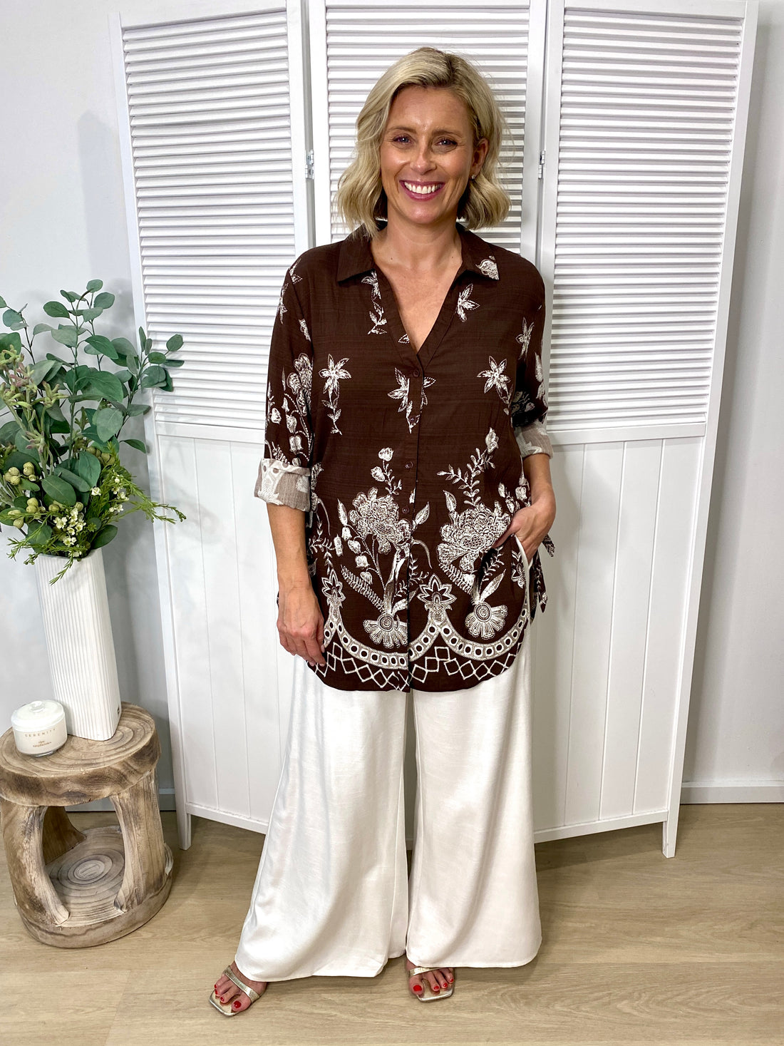 Kalani Tunic Top – Choc