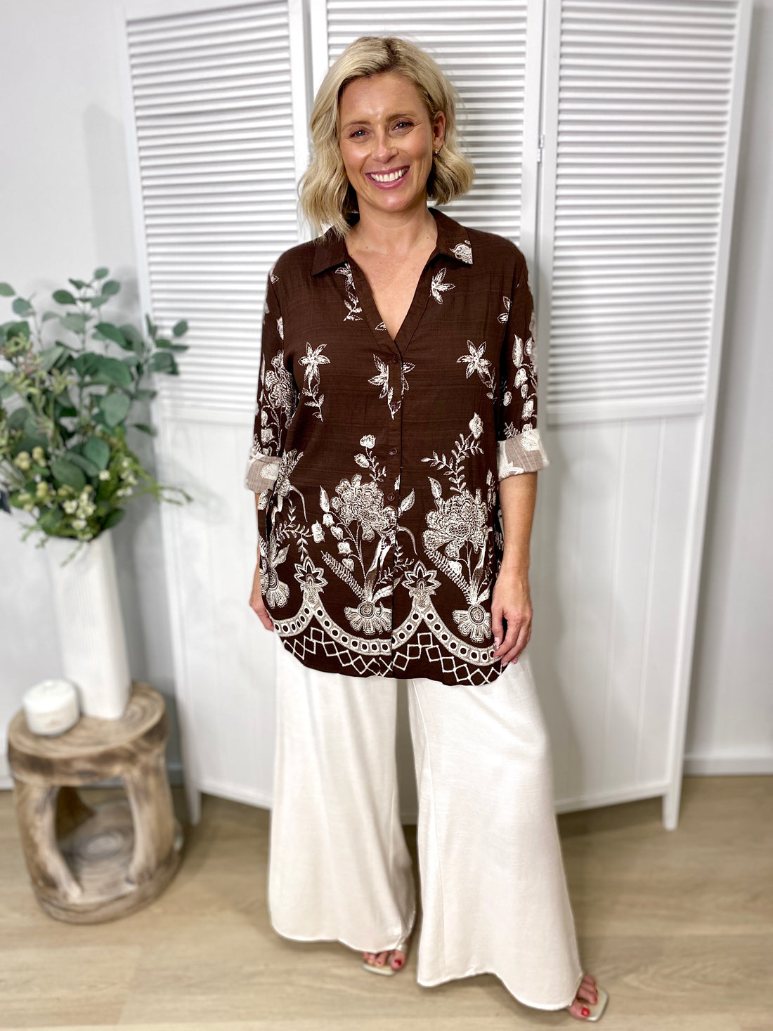 Kalani Tunic Top – Choc