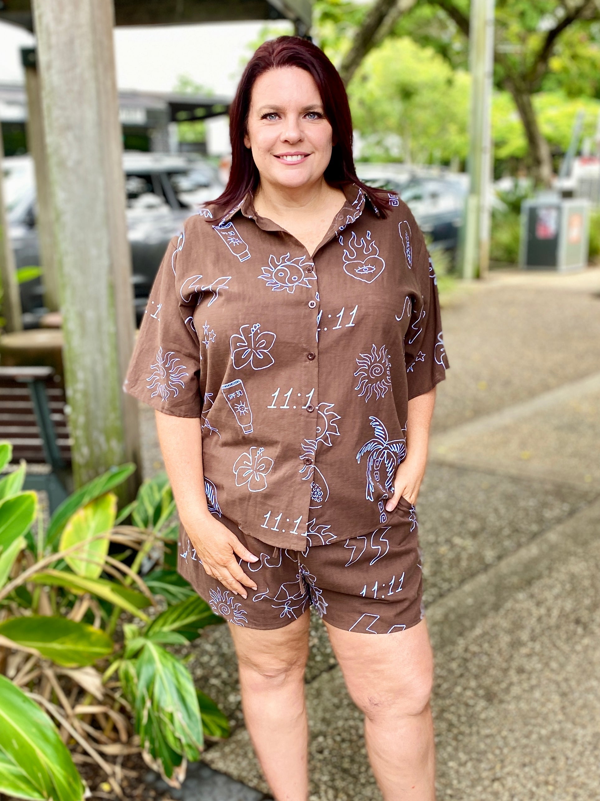 Angel Shirt – Choc/Blue