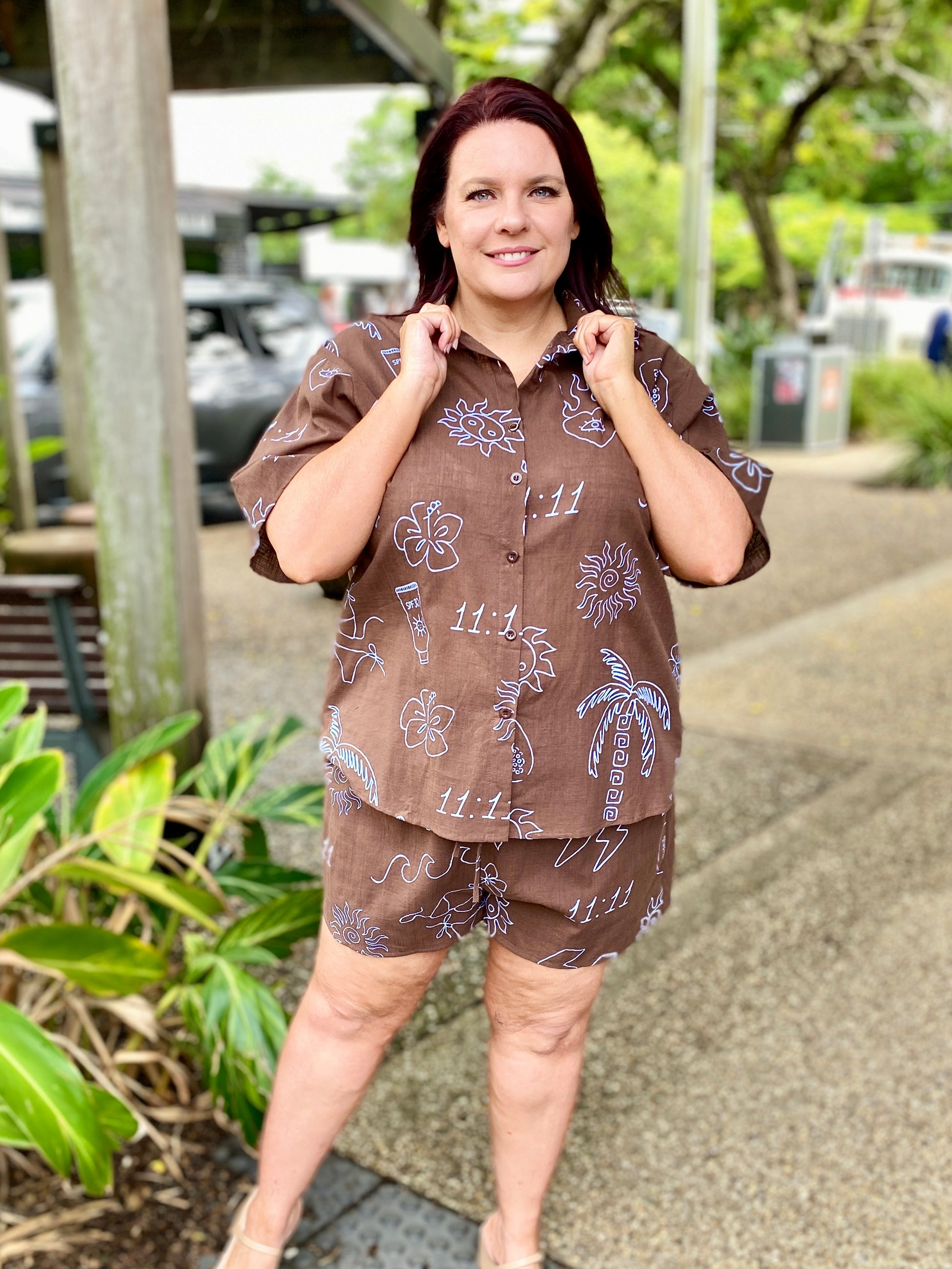 Angel Short – Choc/Blue
