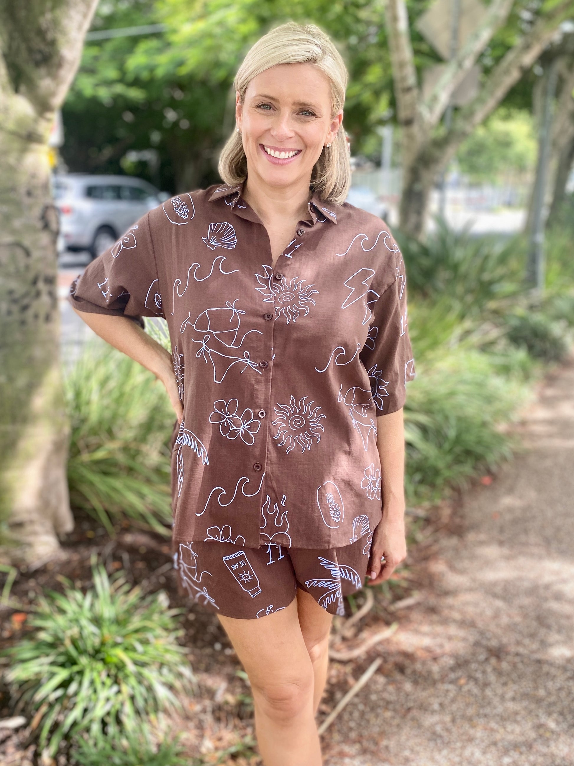 Angel Shirt – Choc/Blue