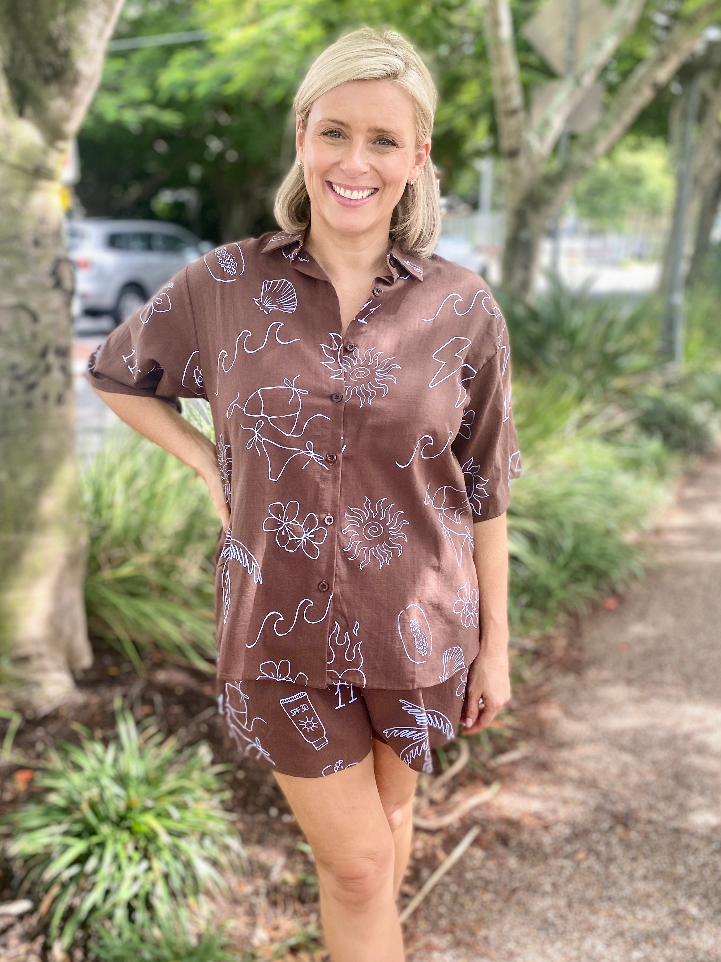 Angel Shirt – Choc/Blue