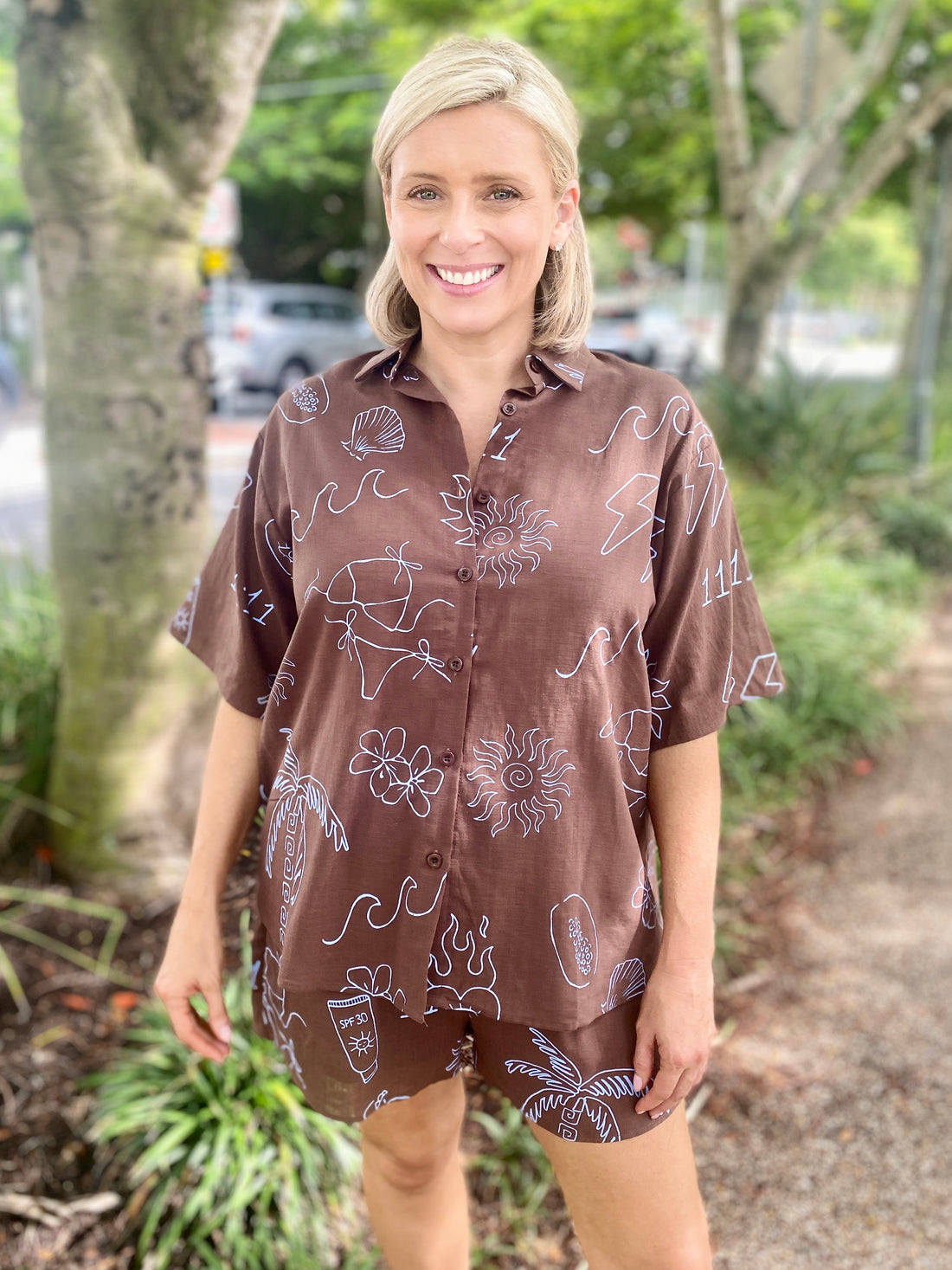 Angel Shirt – Choc/Blue