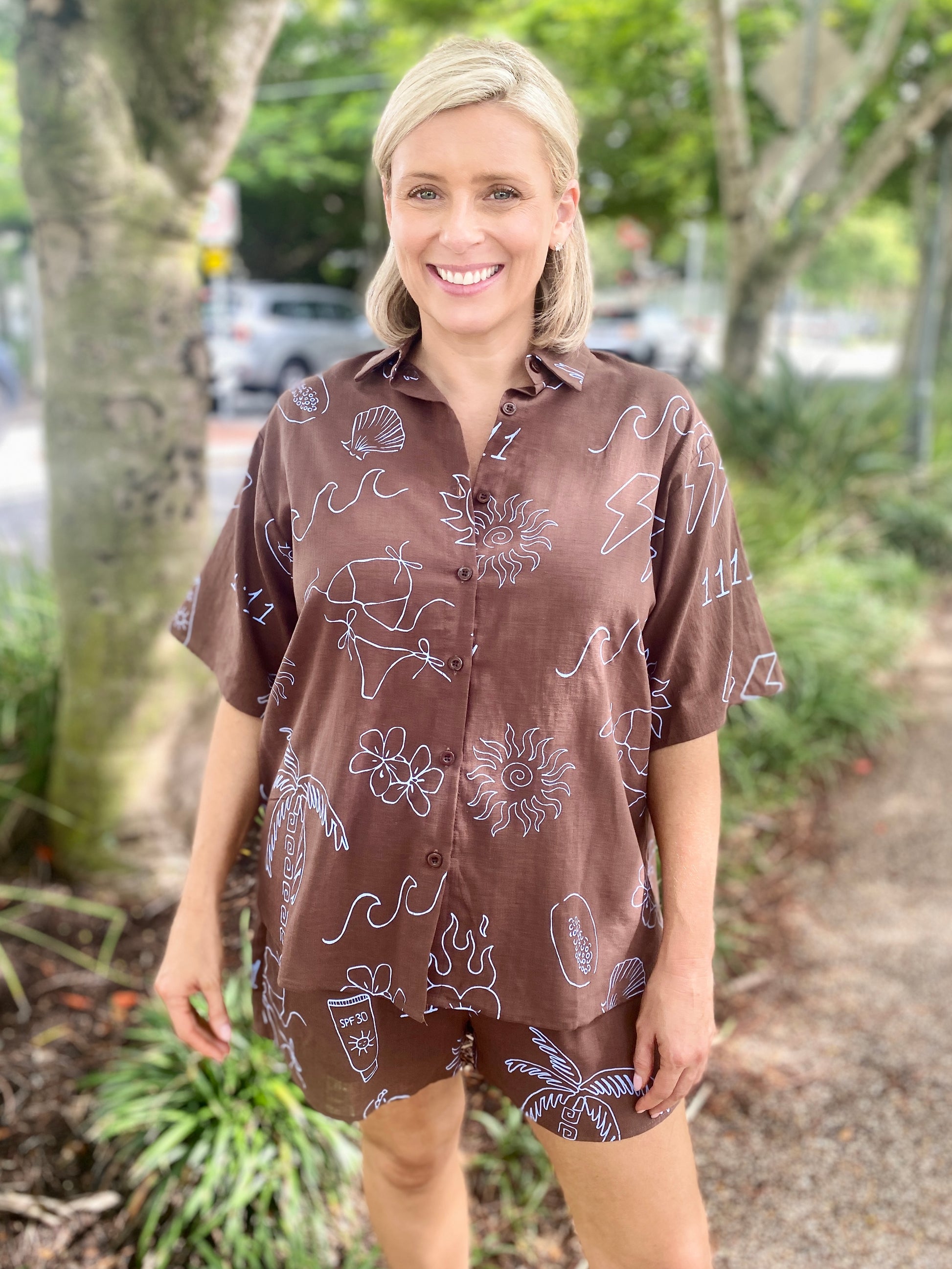 Angel Shirt – Choc/Blue