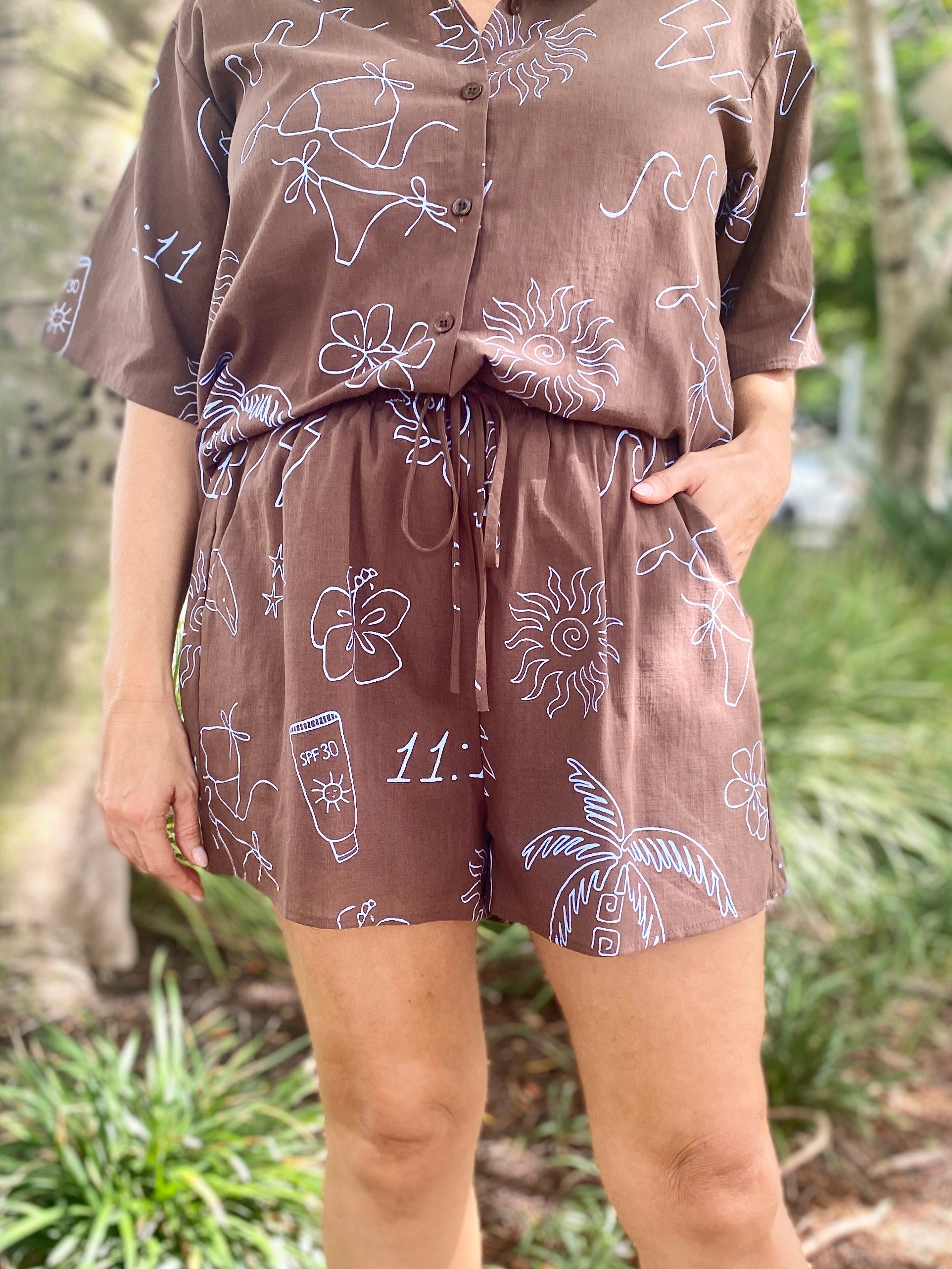 Angel Shirt – Choc/Blue