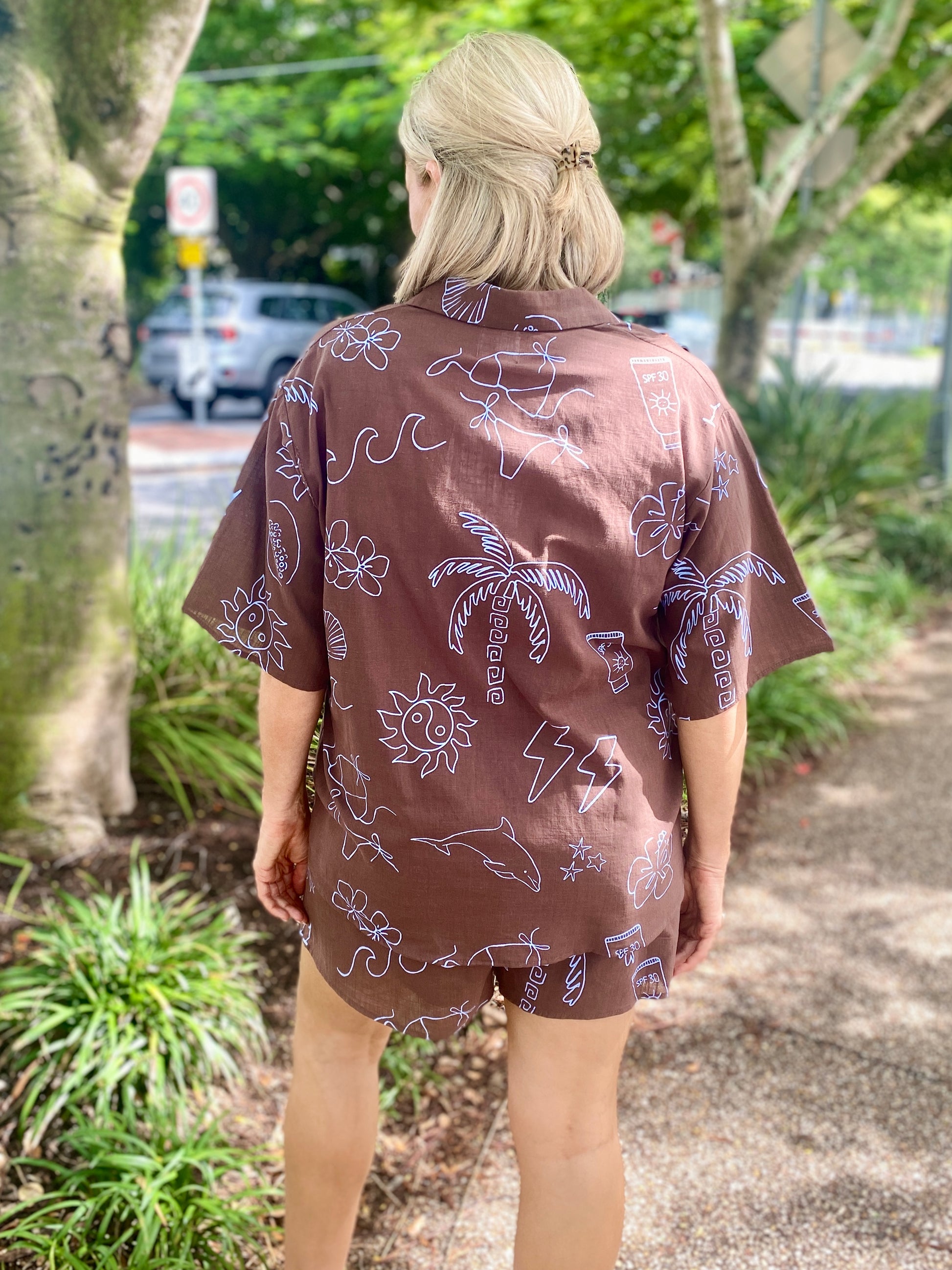 Angel Short – Choc/Blue