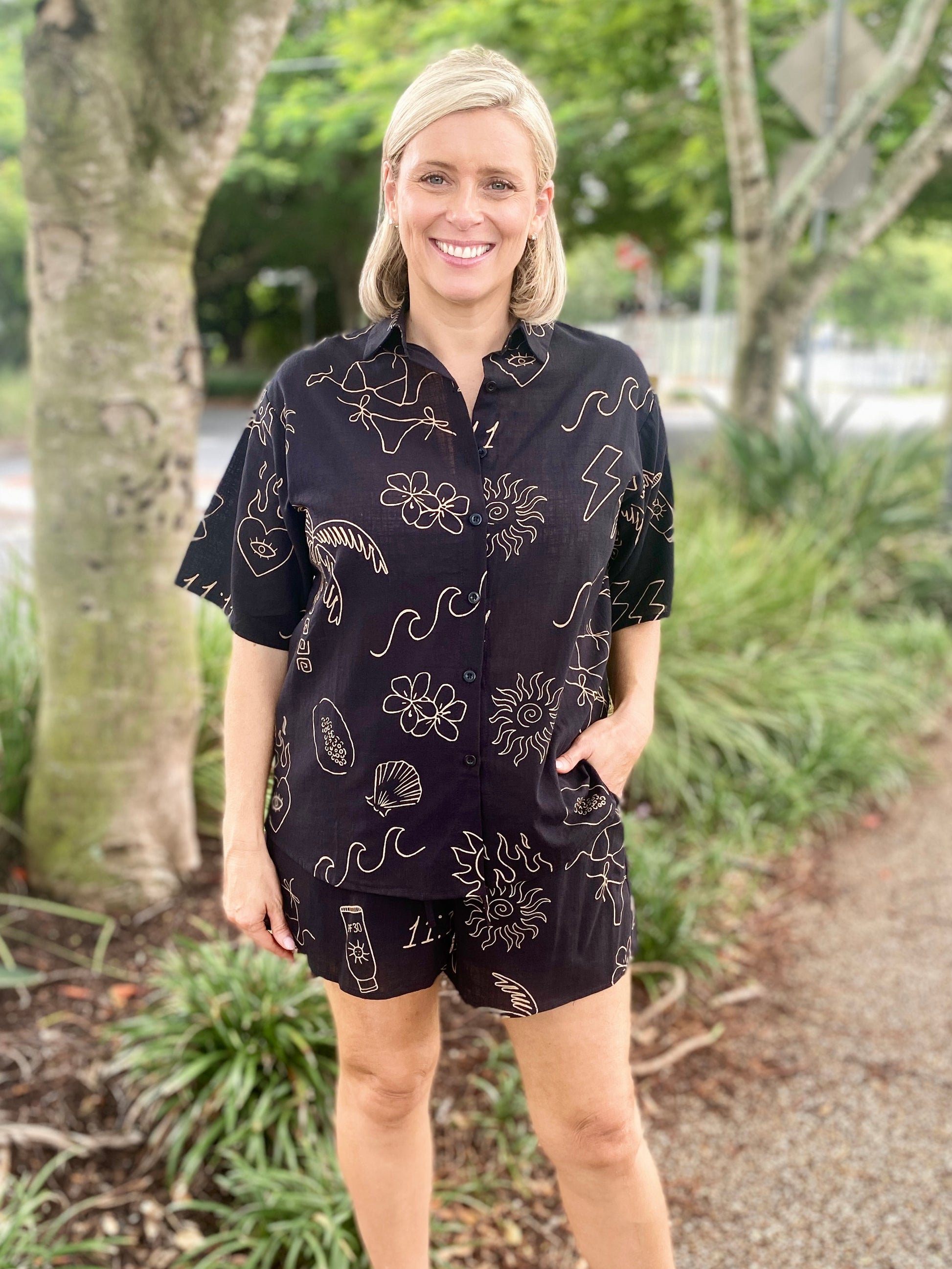 Angel Shirt – Black/Tan