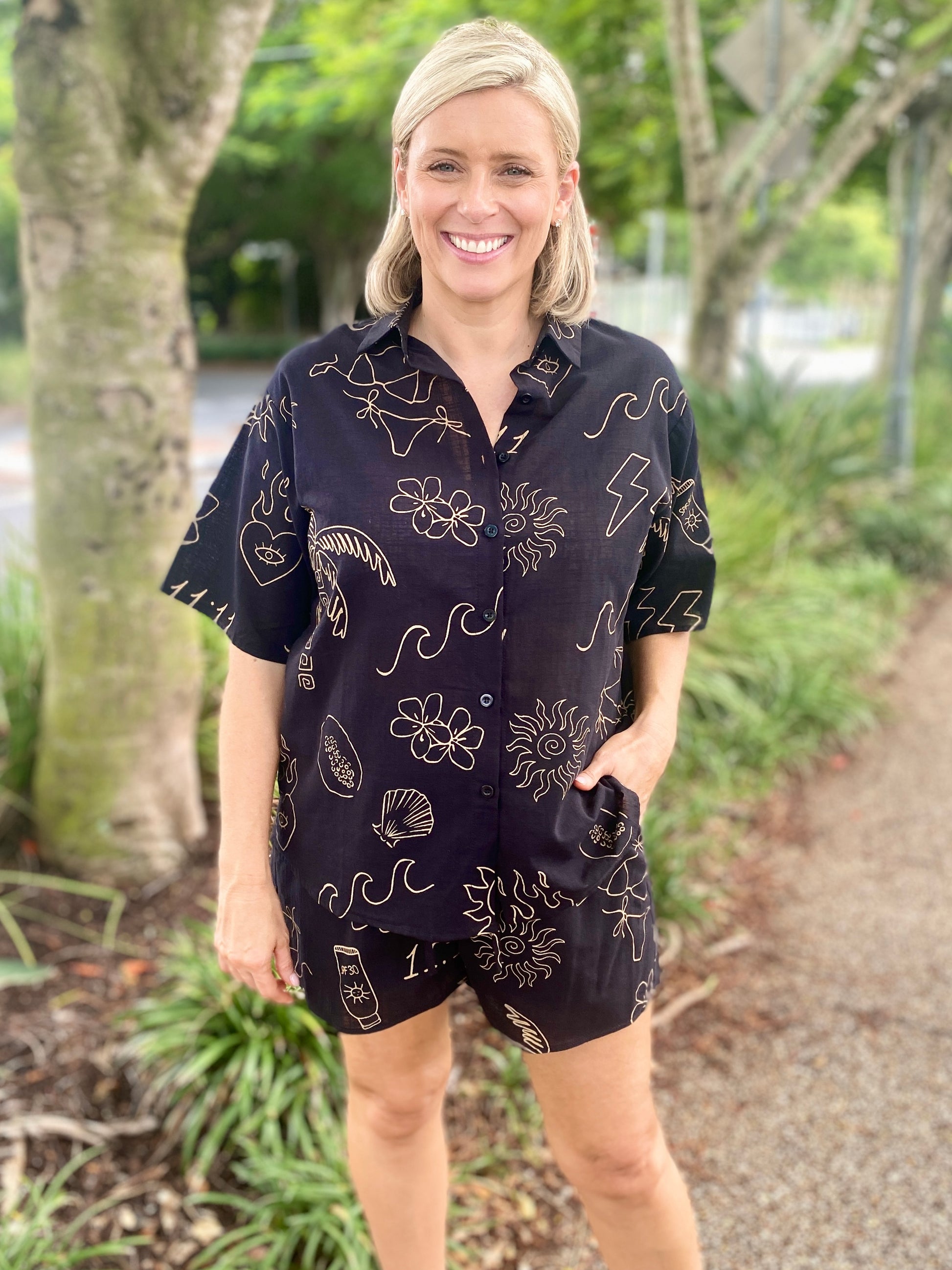 Angel Shirt – Black/Tan