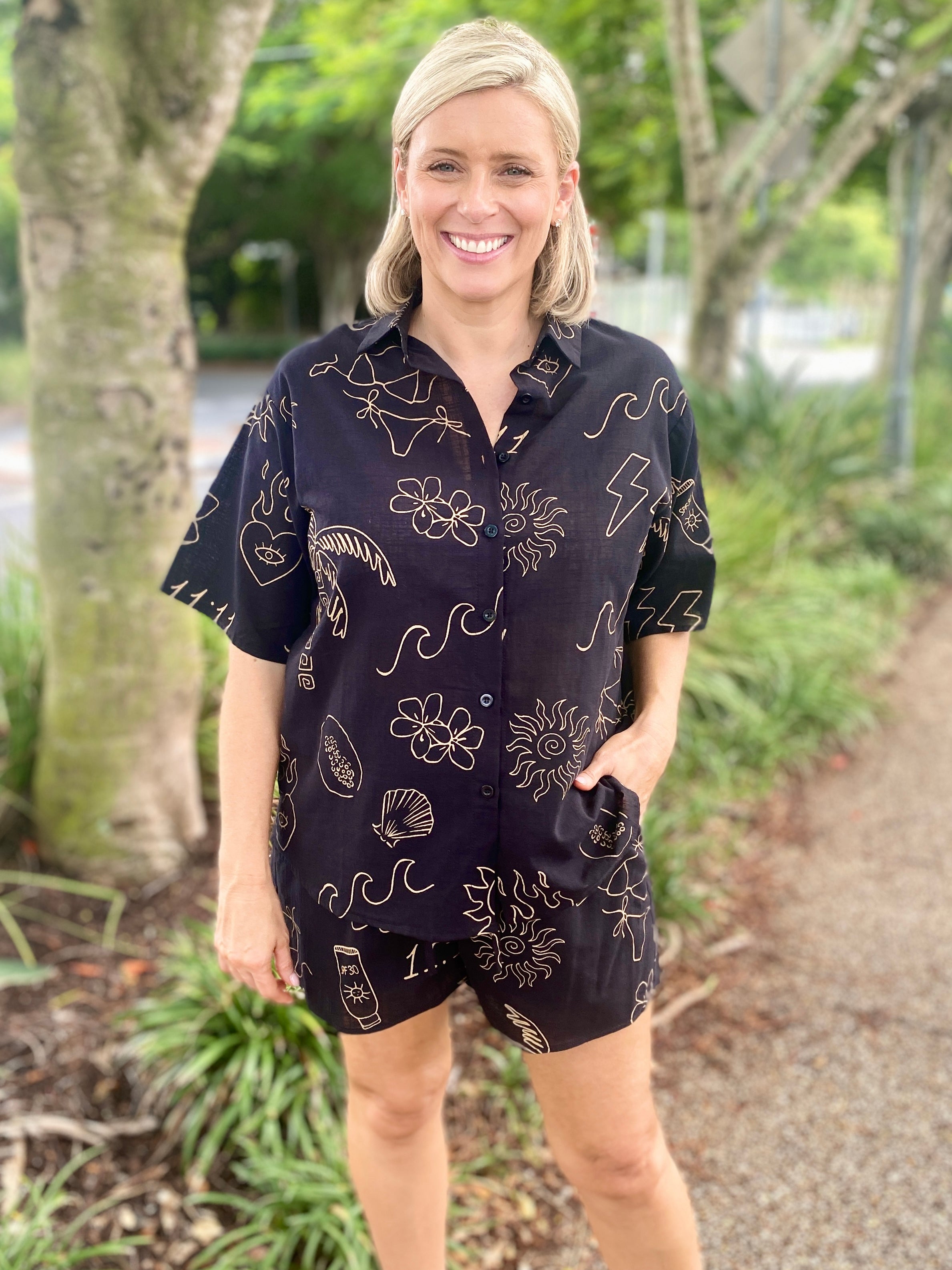 Angel Shirt – Black/Tan