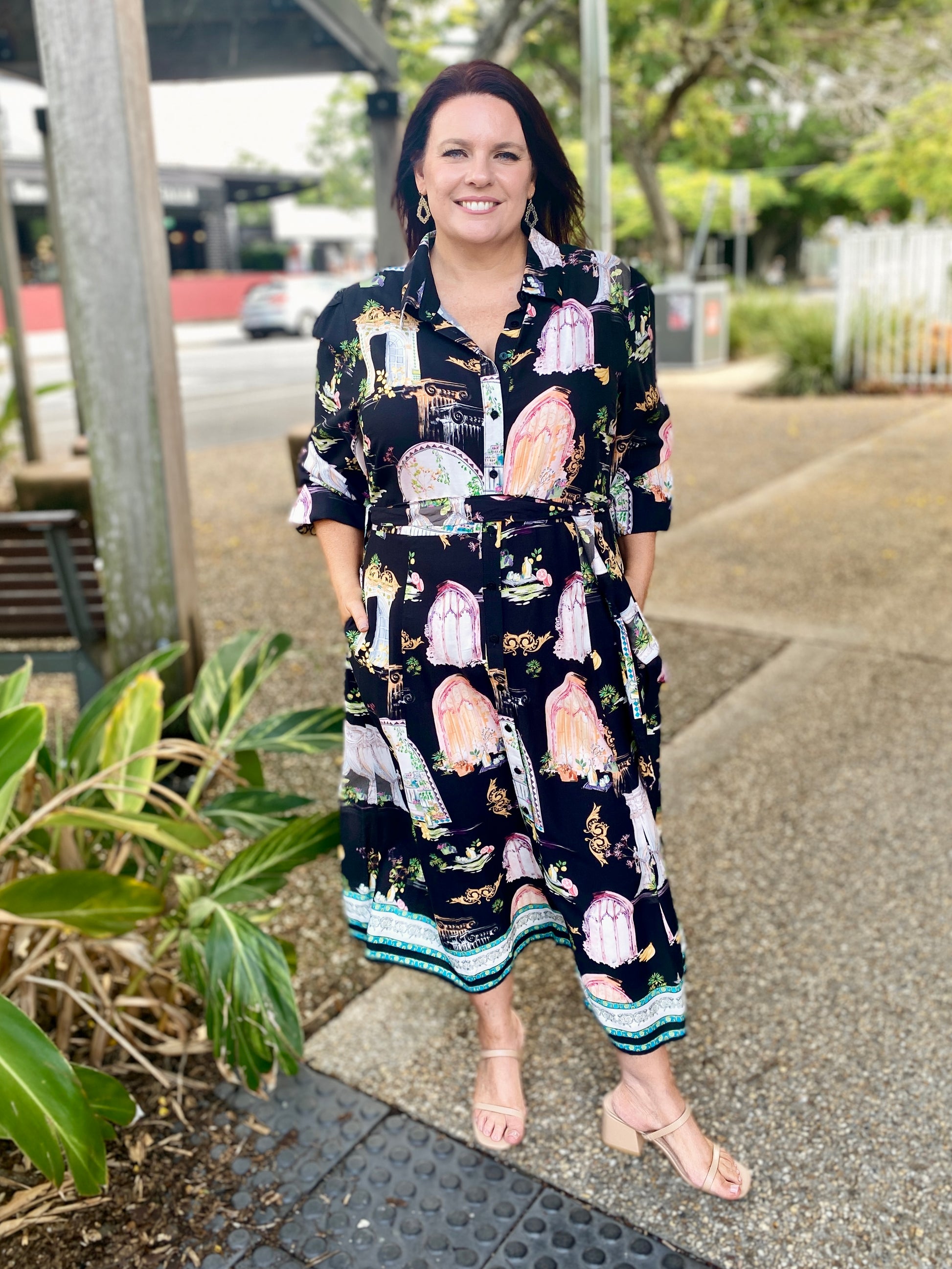 Kitty Shirt Dress