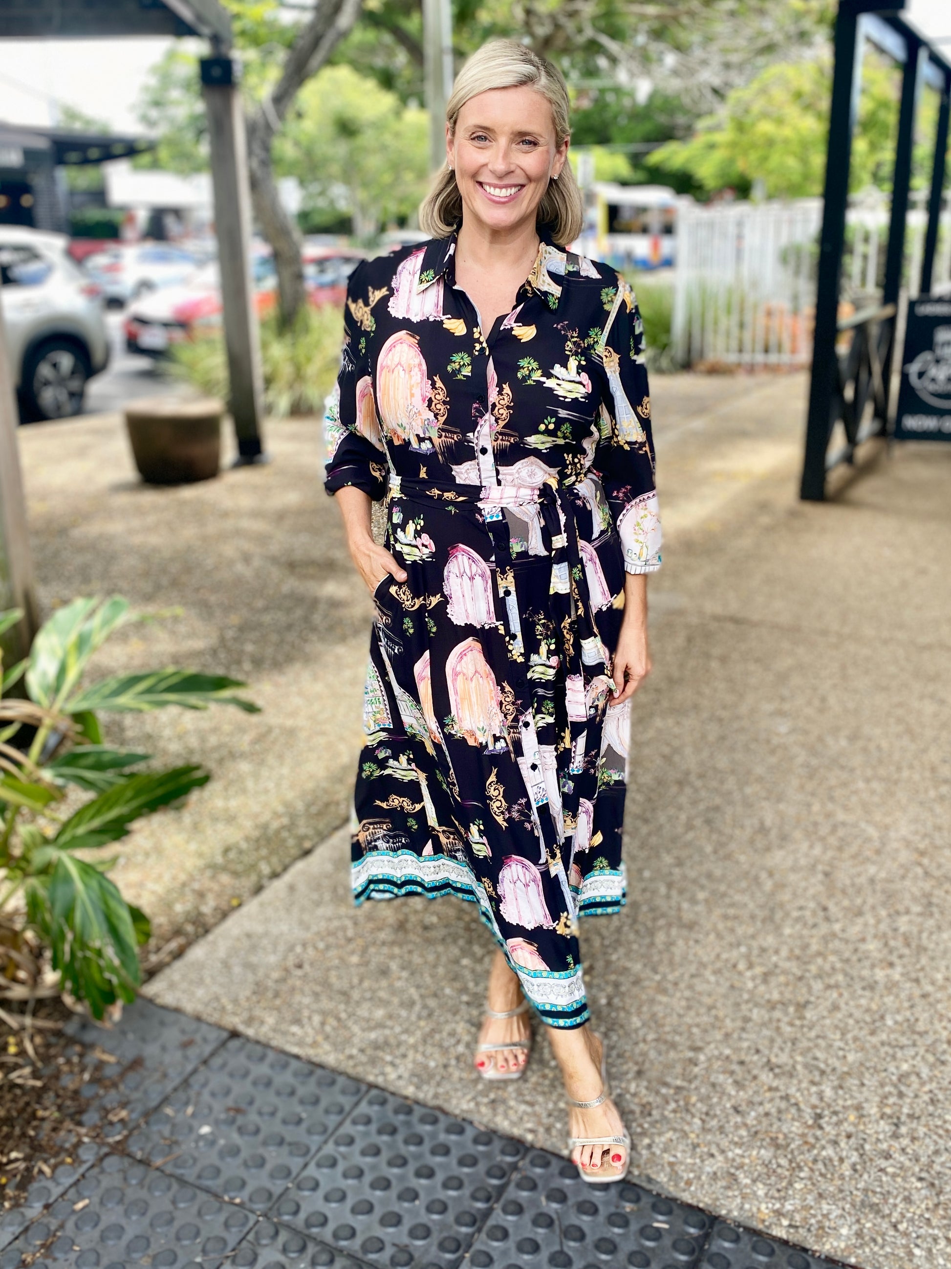 Kitty Shirt Dress