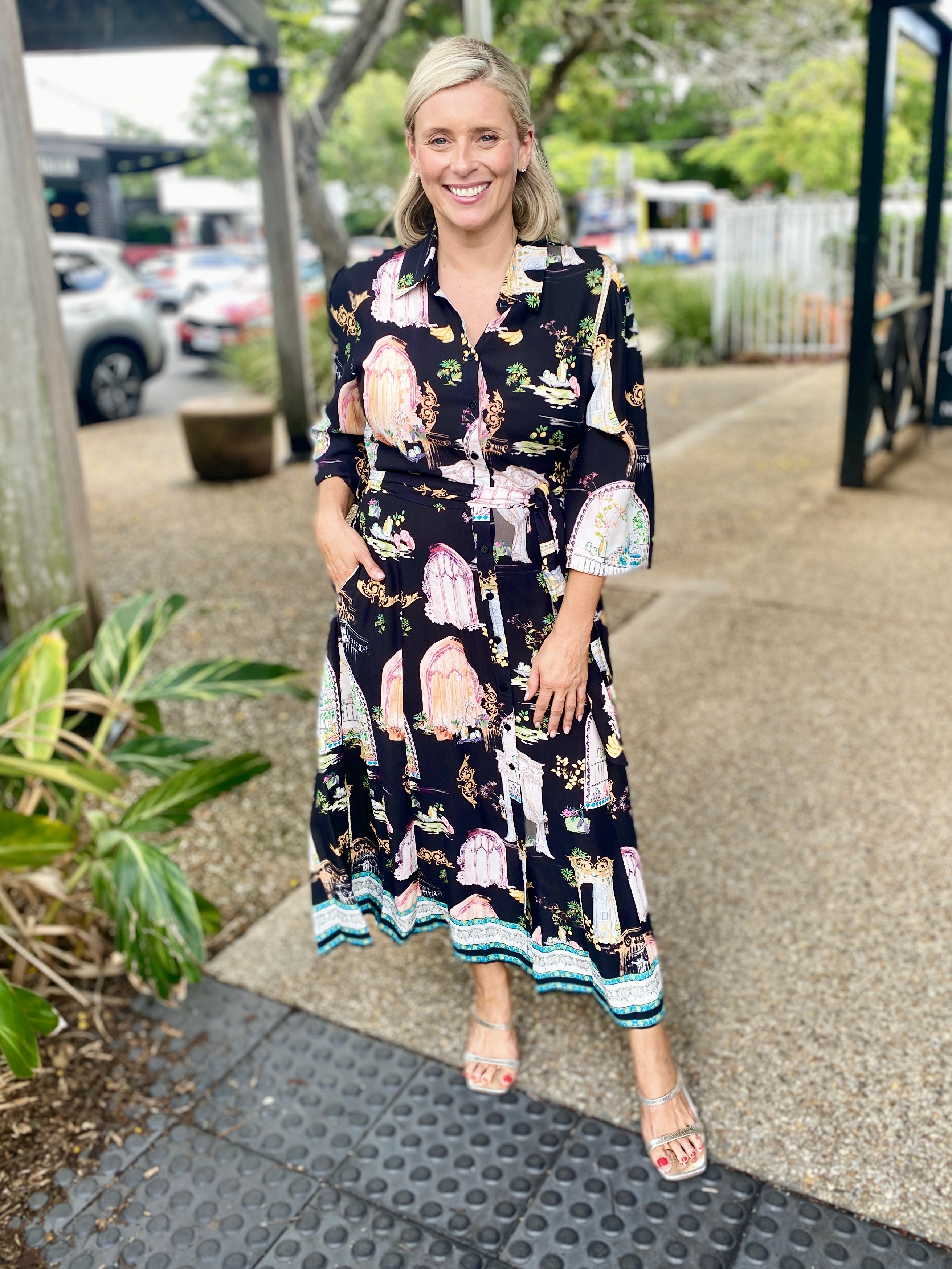 Kitty Shirt Dress