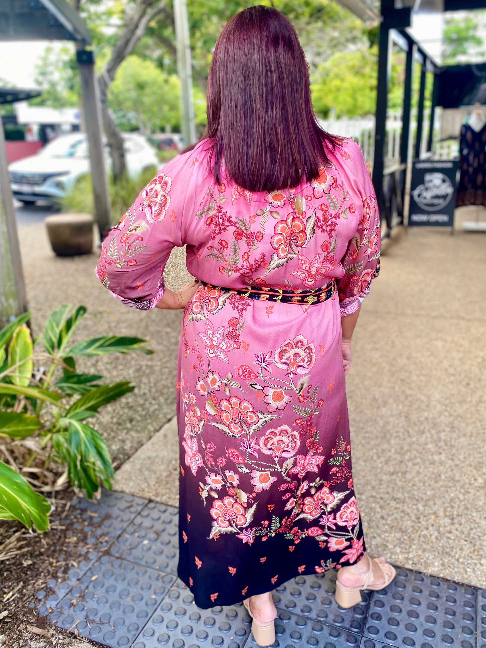 Lovis Midi Dress – Flame