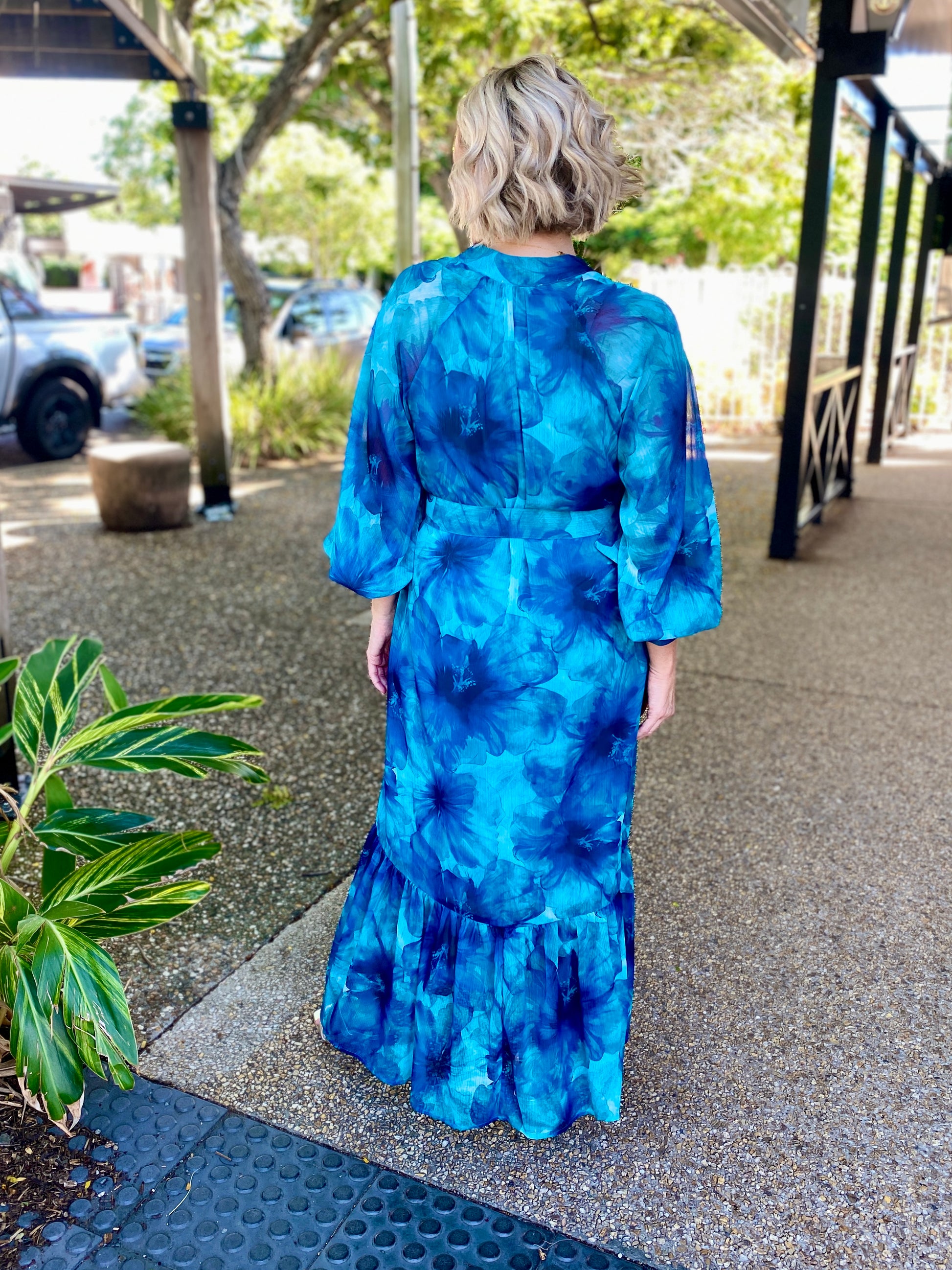 Gemini Maxi Dress – Teal