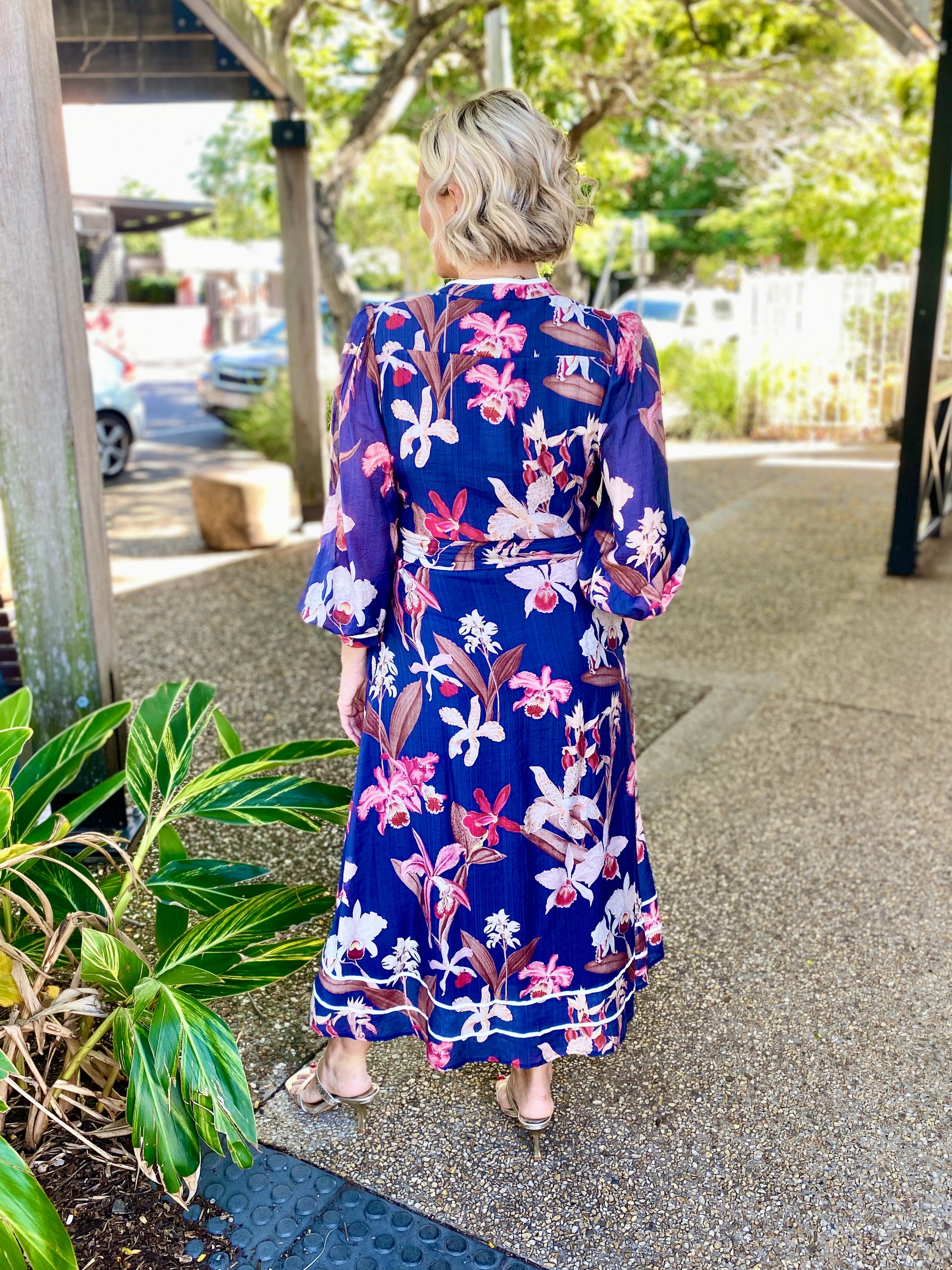 Eastley Dress – Navy Floral