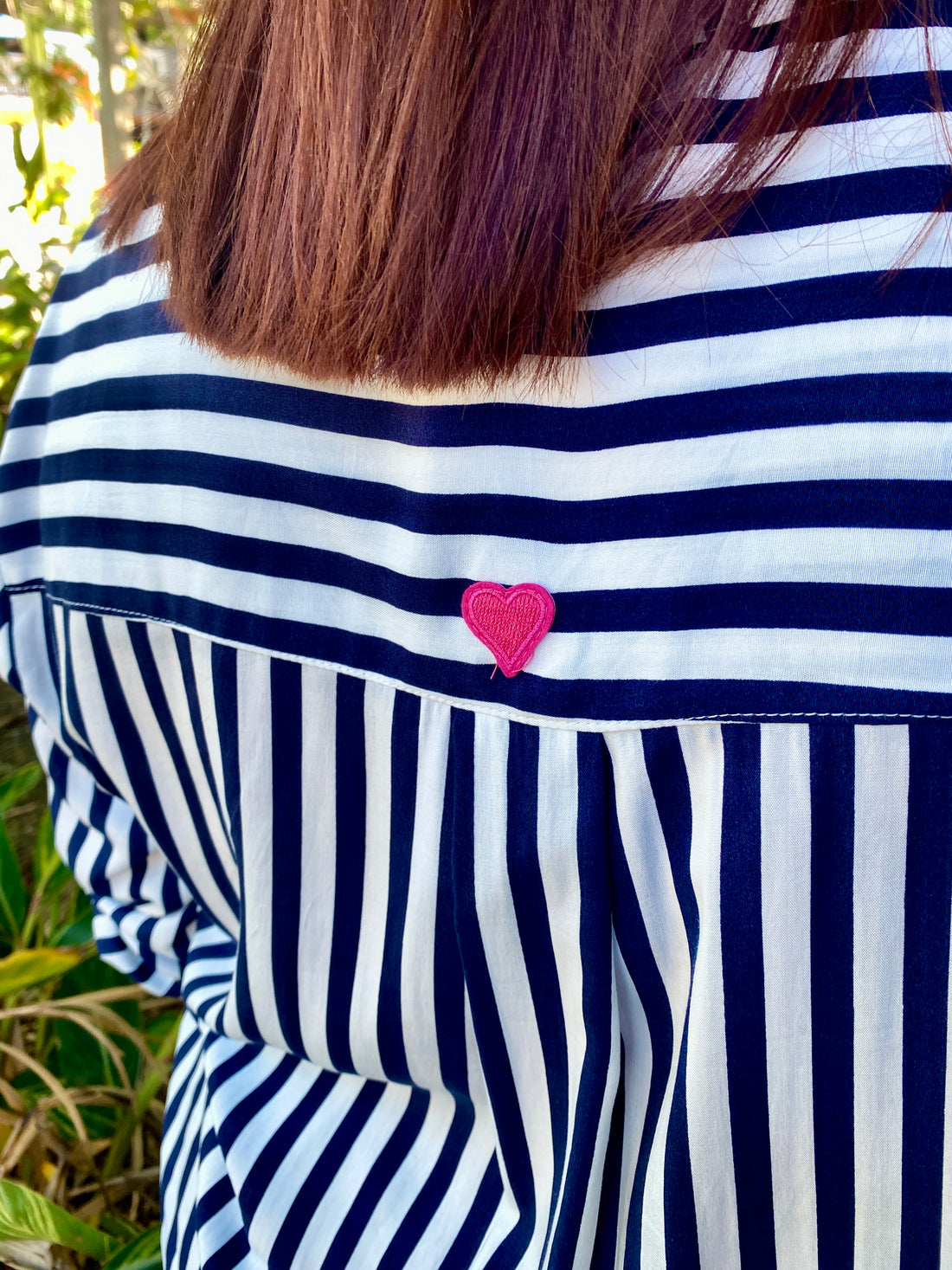 Amour Stripe Shirt – Navy/White