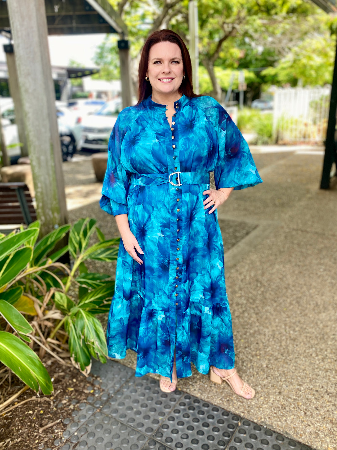 Gemini Maxi Dress – Teal