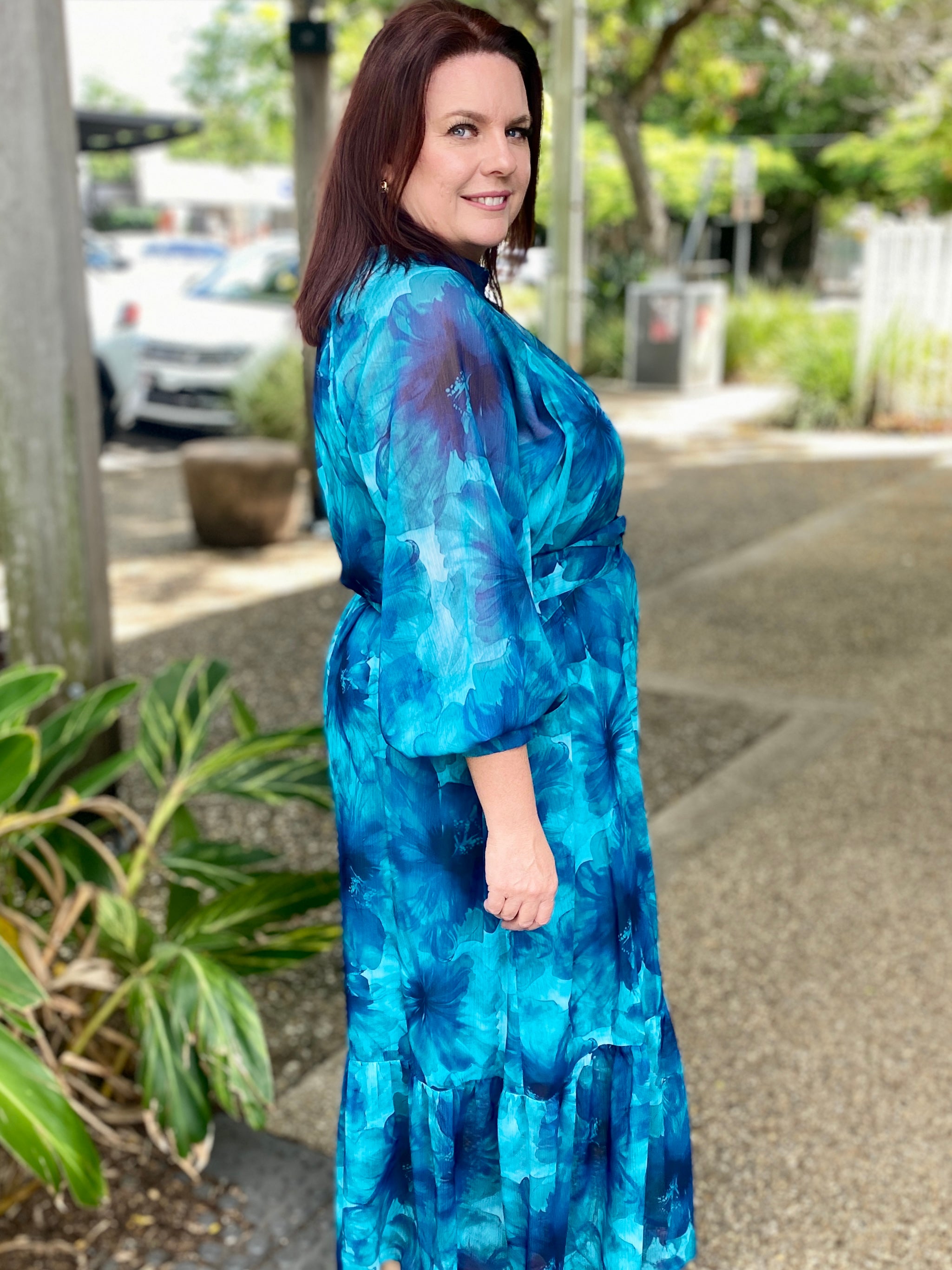 Gemini Maxi Dress – Teal