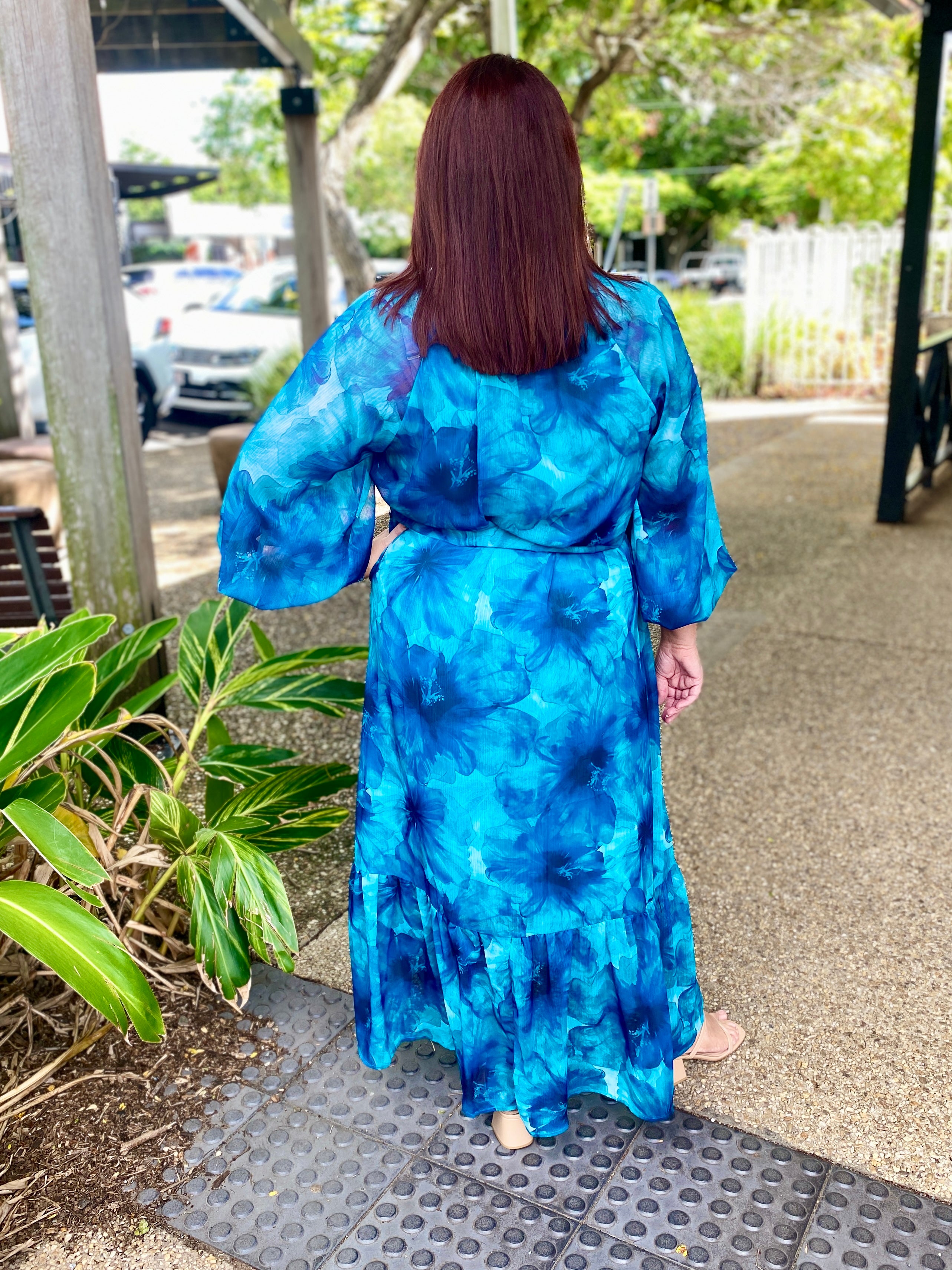 Gemini Maxi Dress – Teal
