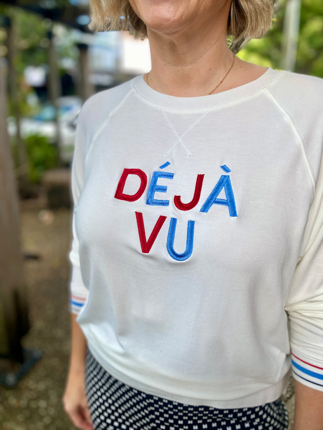 Deja Vu Embroidered Sweatshirt