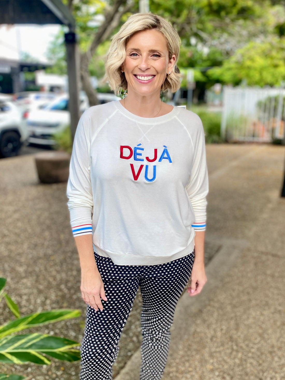 Deja Vu Embroidered Sweatshirt