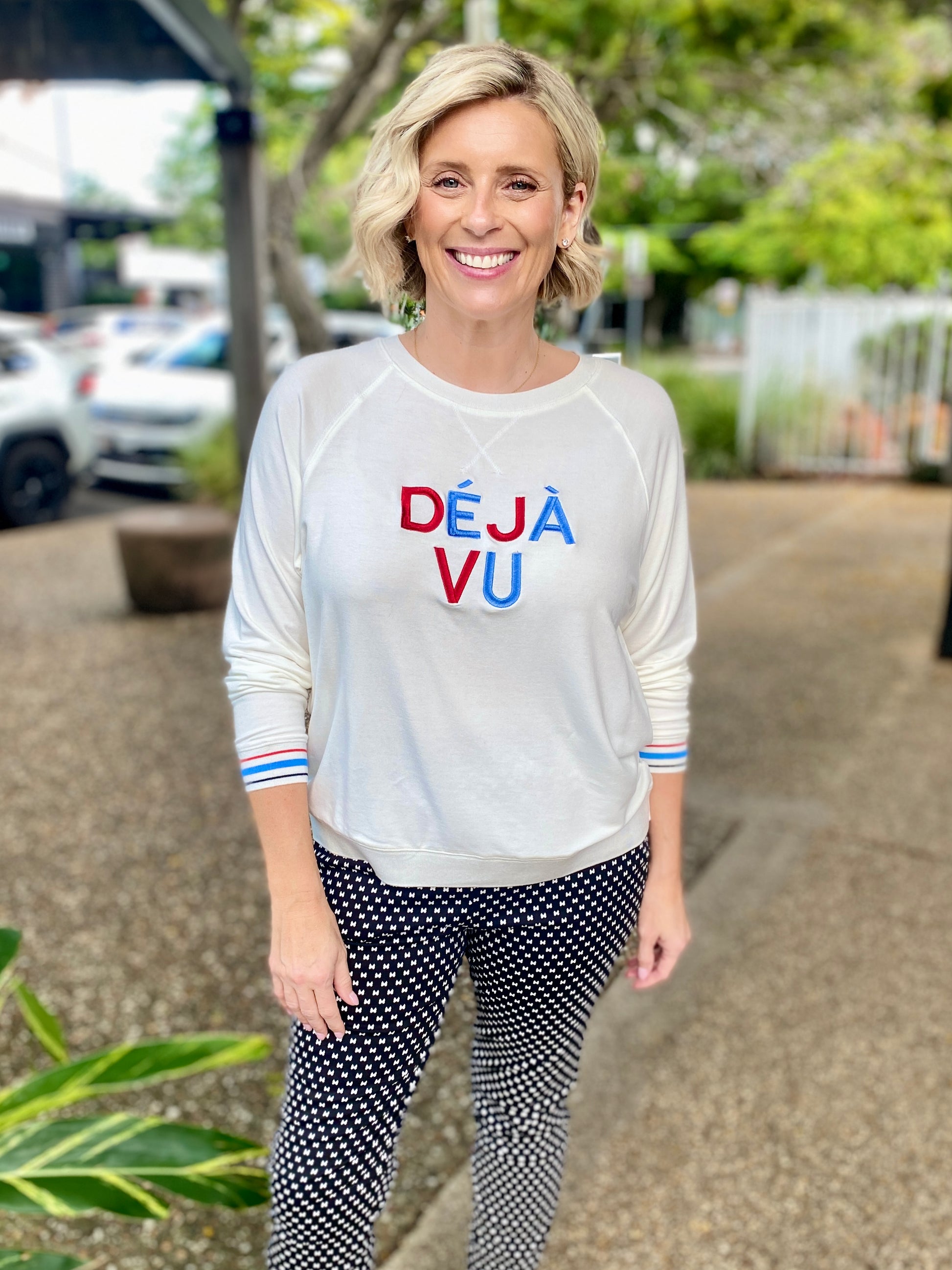 Deja Vu Embroidered Sweatshirt