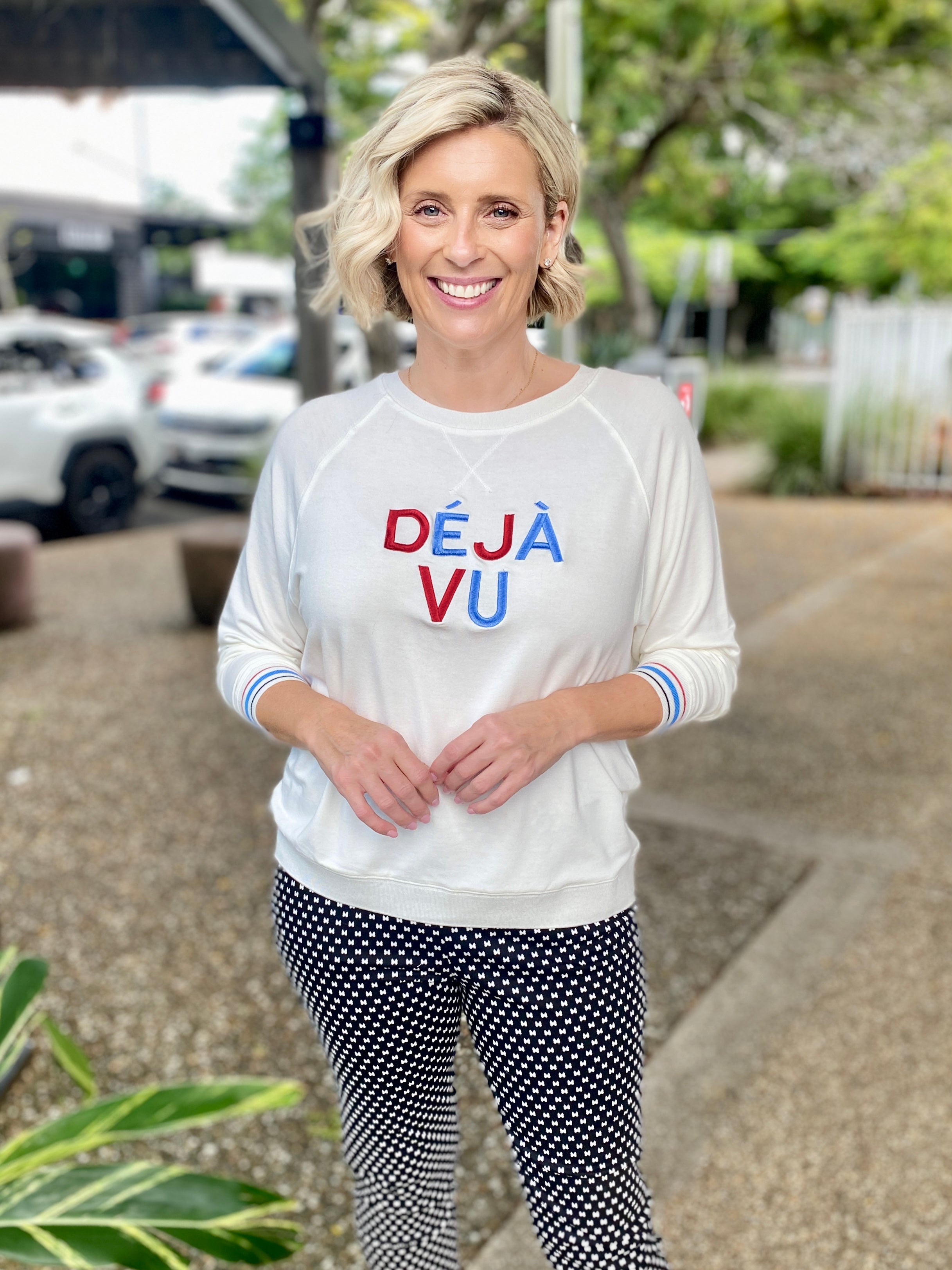Deja Vu Embroidered Sweatshirt