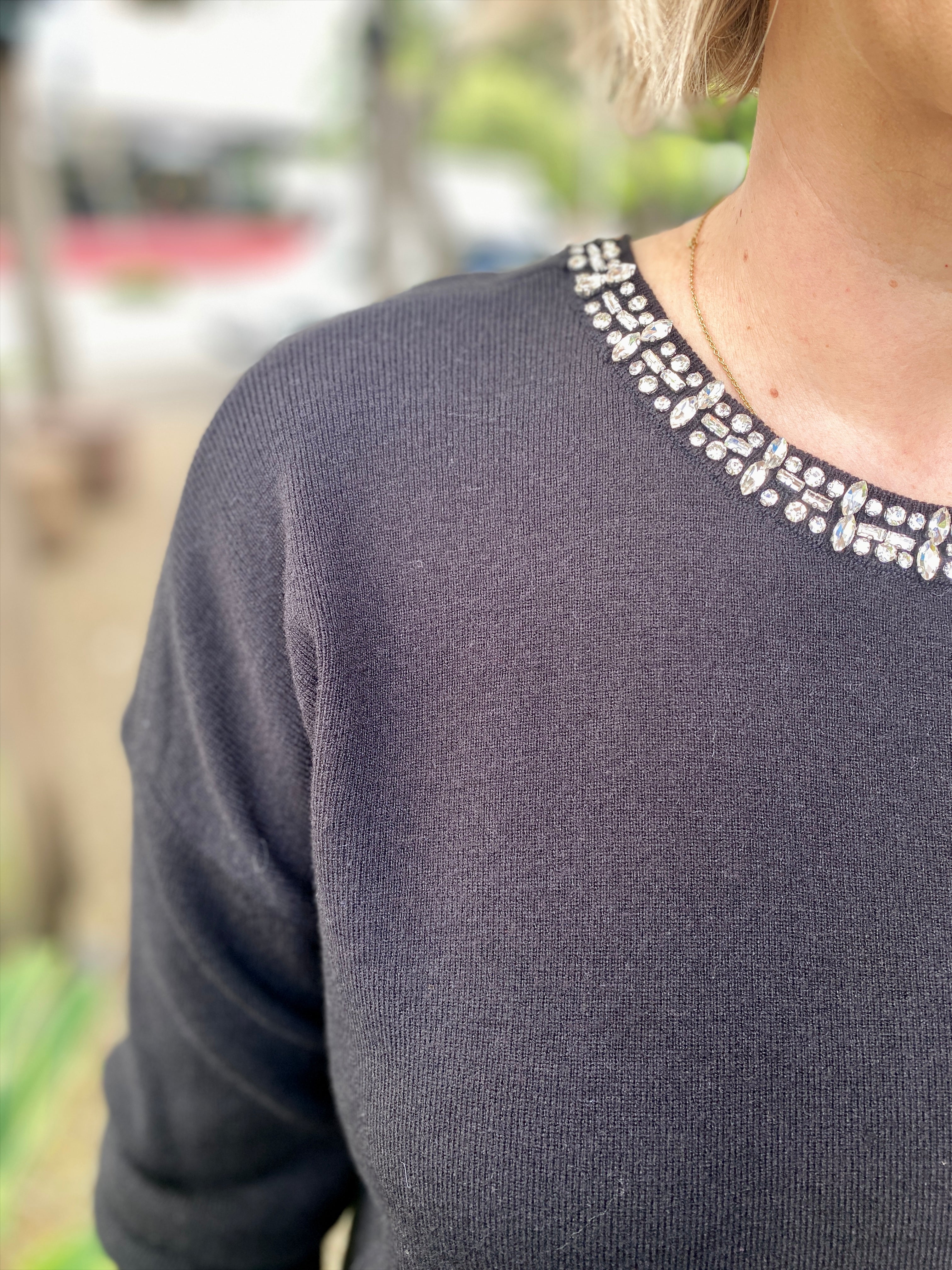Nero Diamante Knit – Black