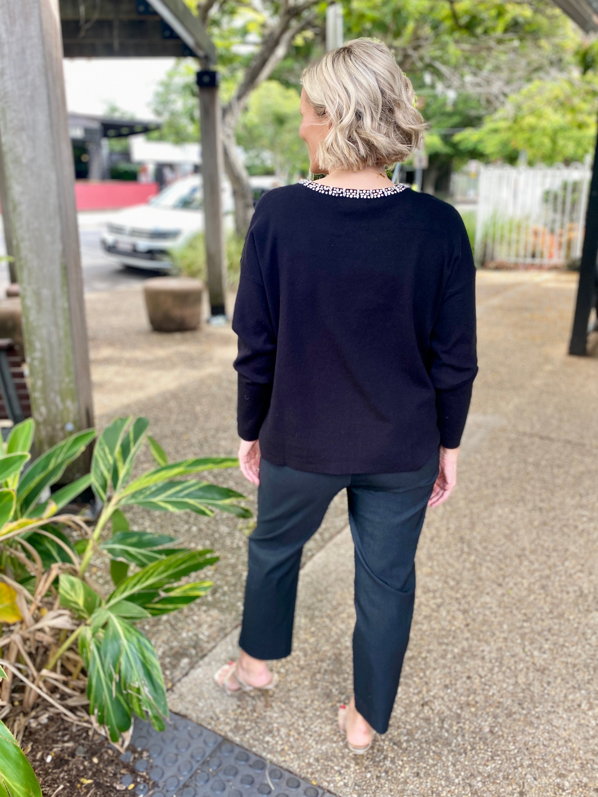 Nero Diamante Knit – Black