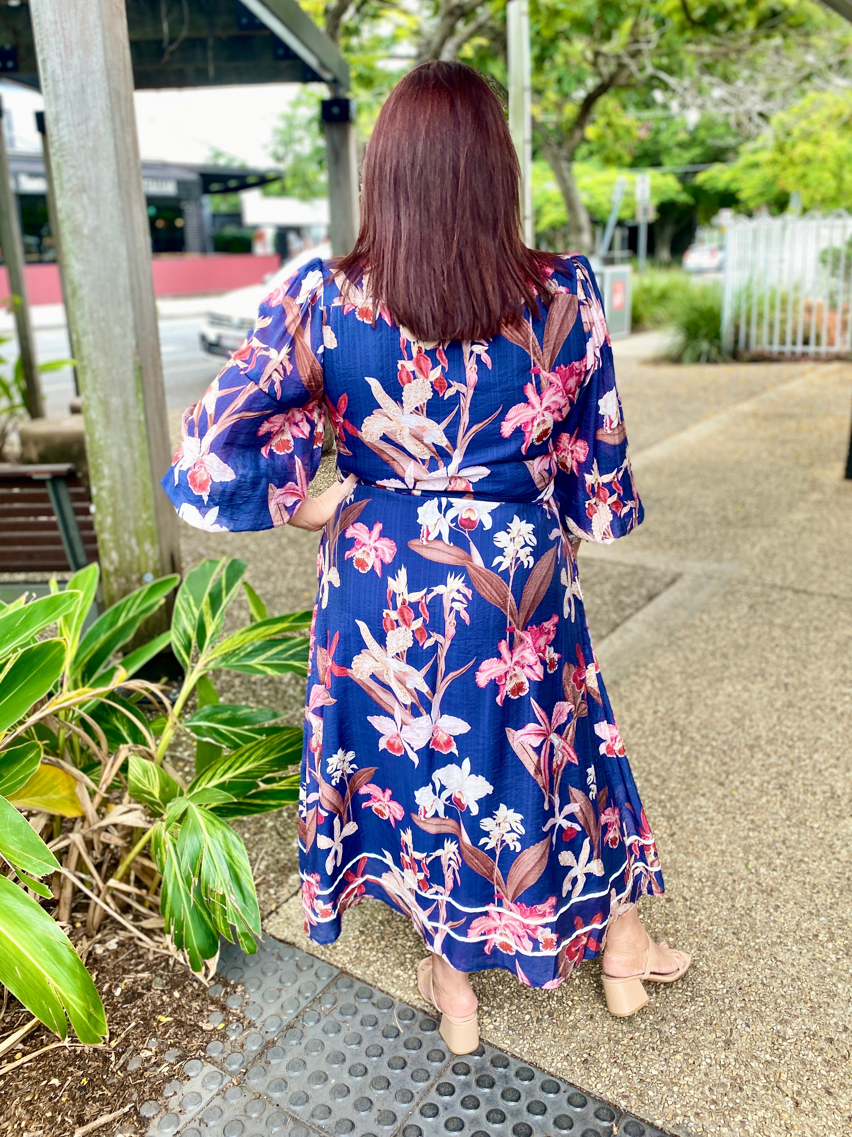 Eastley Dress – Navy Floral