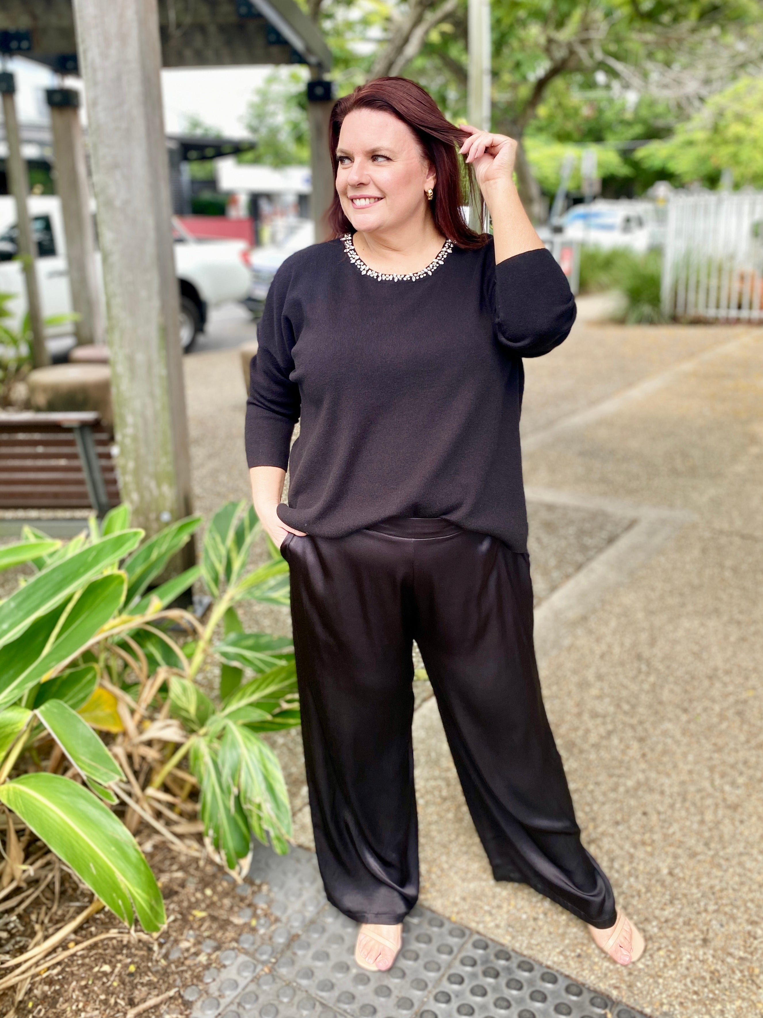 Nero Diamante Knit – Black