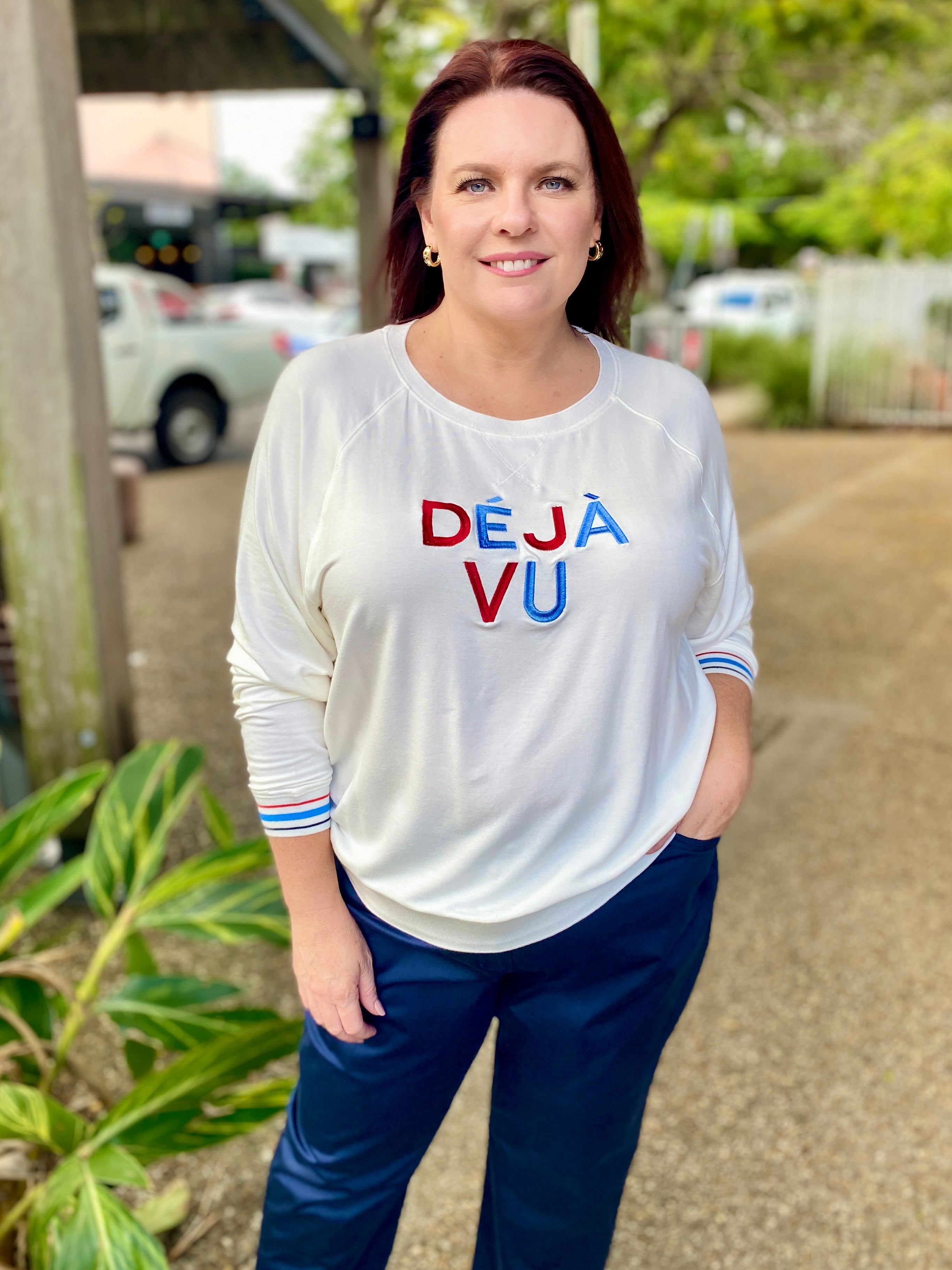 Deja Vu Embroidered Sweatshirt