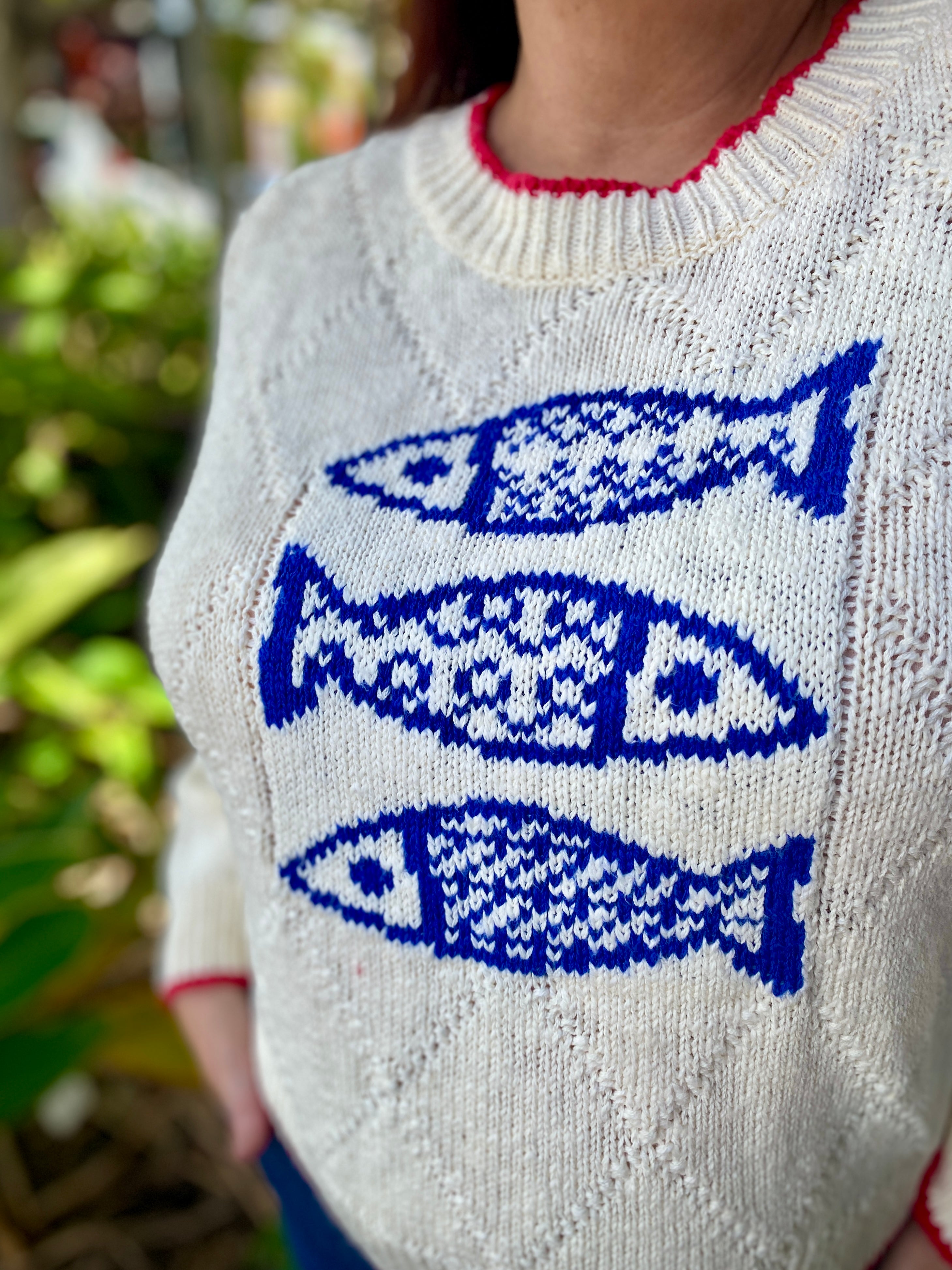 Wanda Fish Knit – Cream
