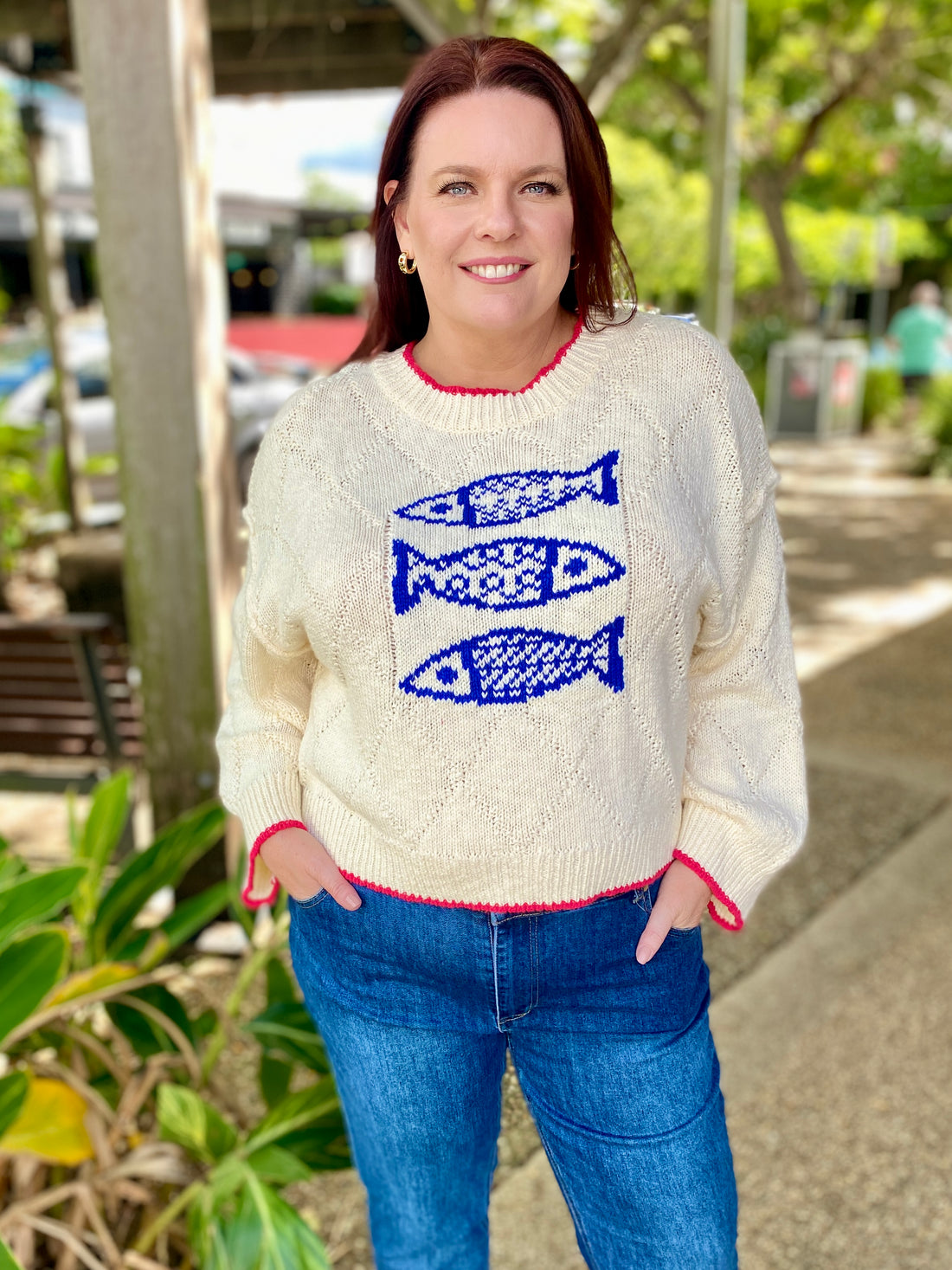 Wanda Fish Knit – Cream