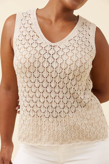 Mia Knit Top - Canvas