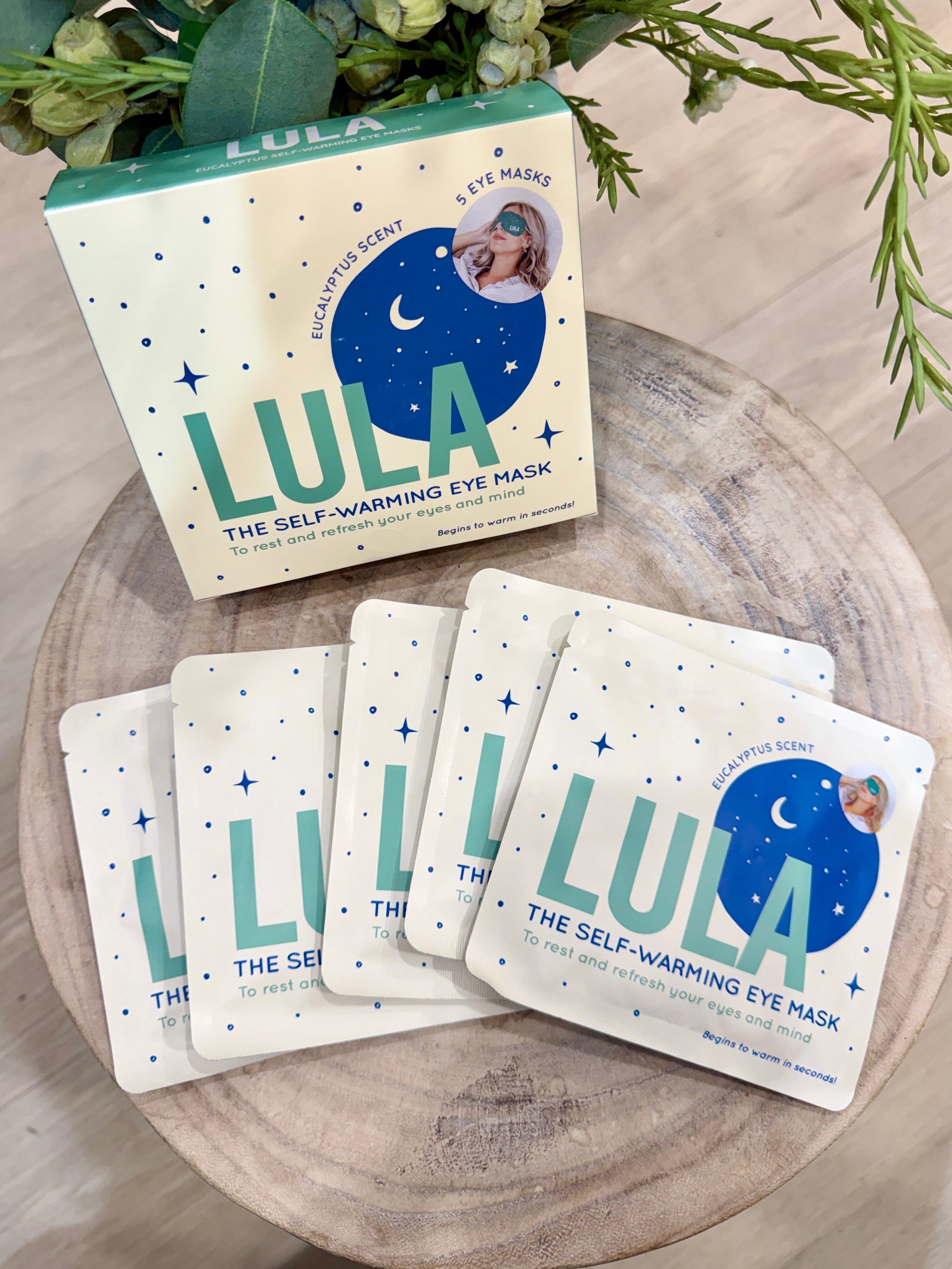 LULA SELF-WARMING EYE MASK (5 MASKS) - EUCALYPTUS