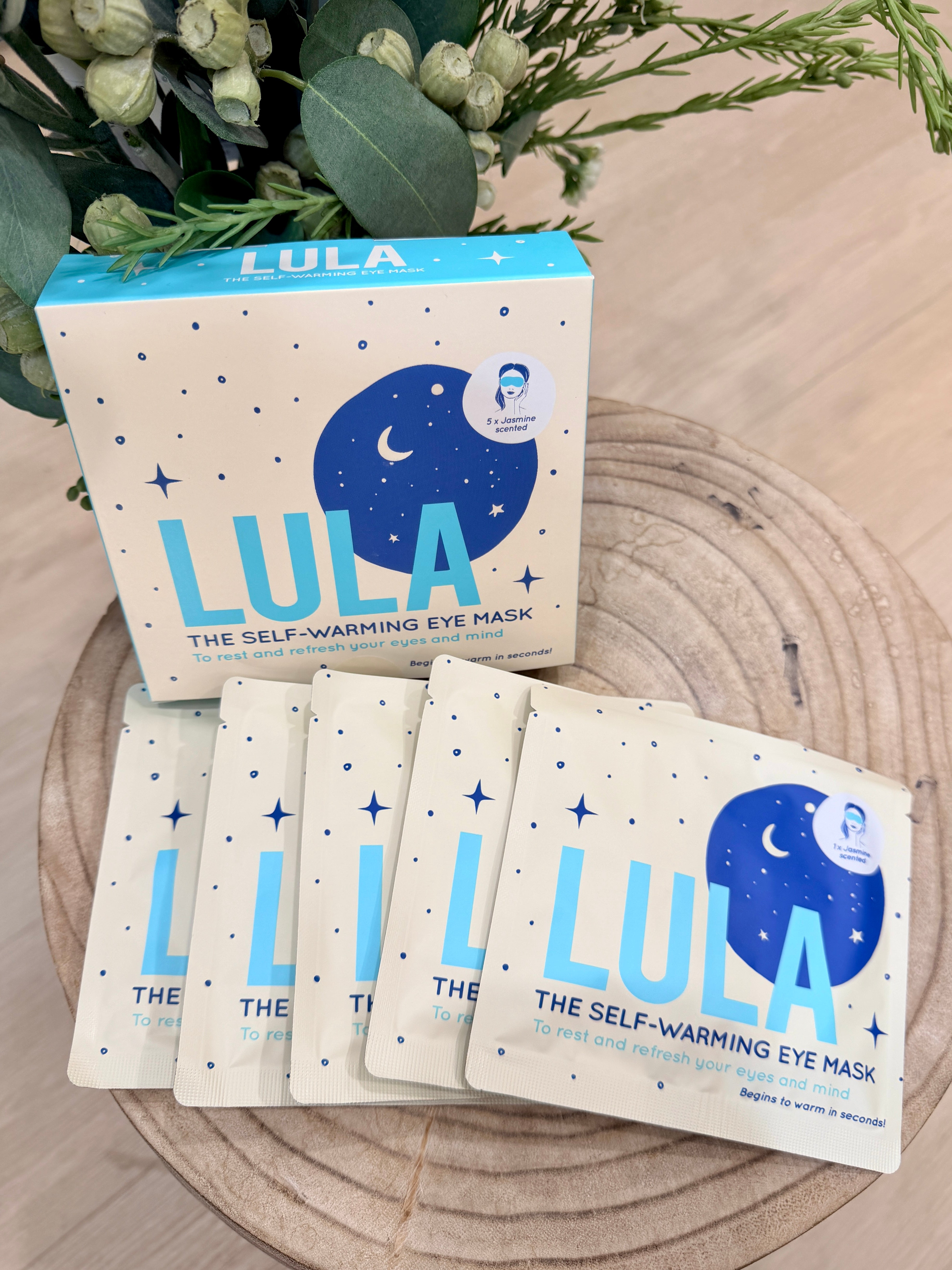 LULA SELF-WARMING EYE MASK (5 MASKS) - JASMINE